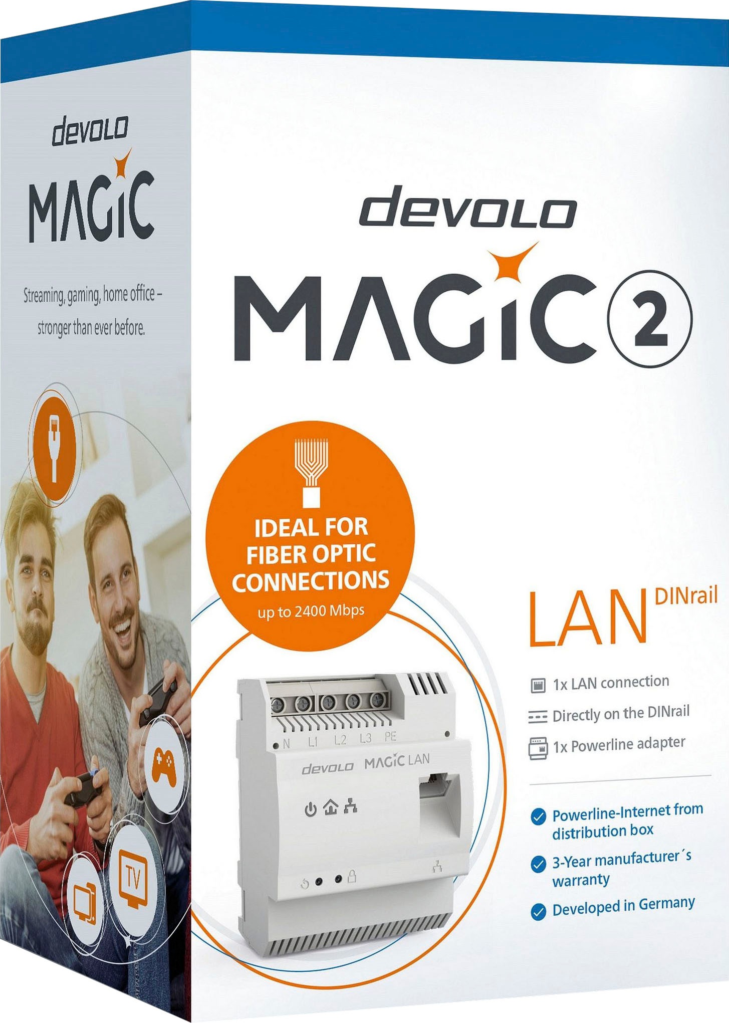 DEVOLO Netzwerk-Adapter »Magic 2 LAN DINrail, Powerline Hutschienenadapter«