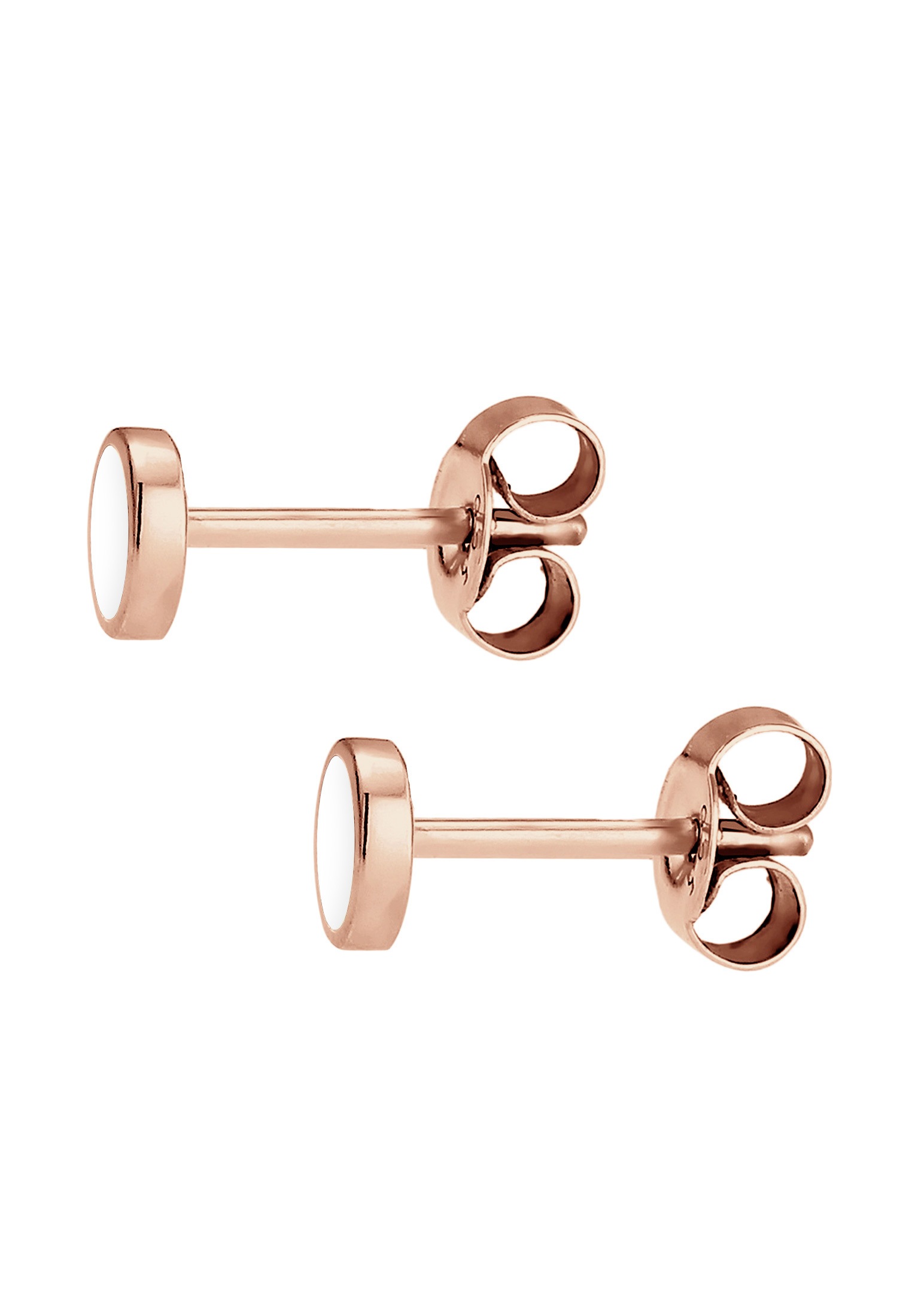 Elli Paar Ohrstecker »Ohrringe Kreis Geo Rund Basic Emaille 925 Silber«