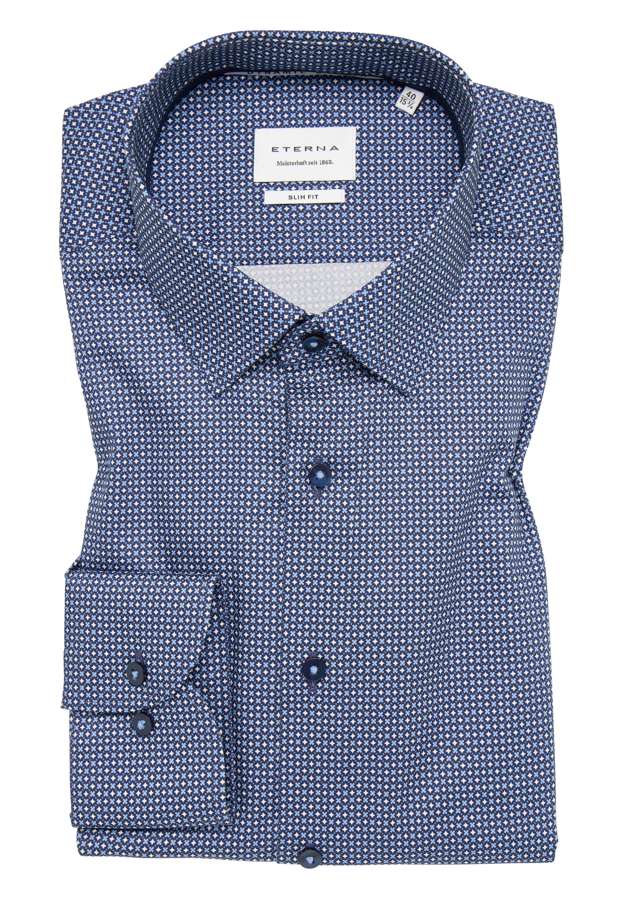 Eterna Langarmhemd »SLIM FIT« NON IRON (bügelfrei)