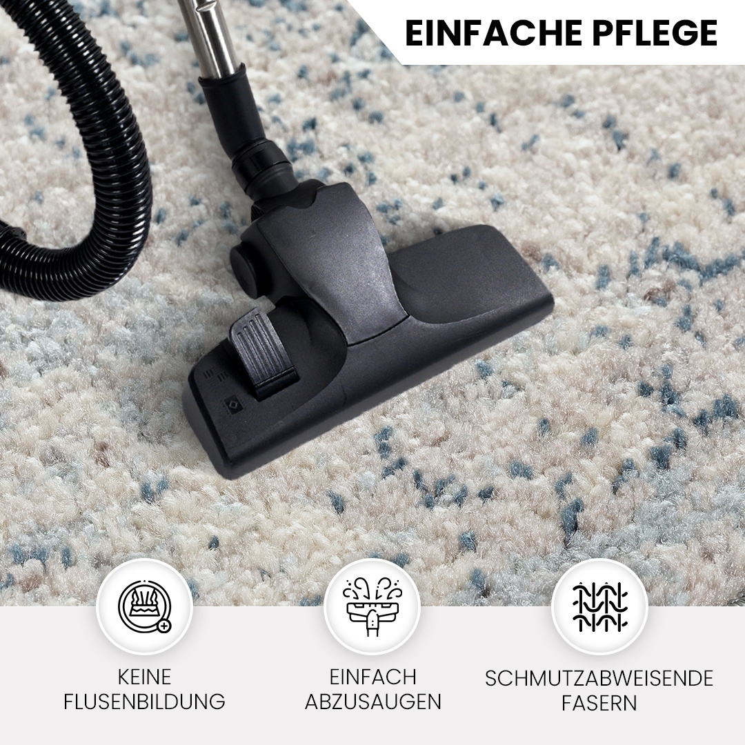 Livabliss Teppich »TAMPA«, rechteckig, 13 mm Höhe, Vintage Orientteppich, Traditional Kurzflor Boho Wohnzimmerteppich