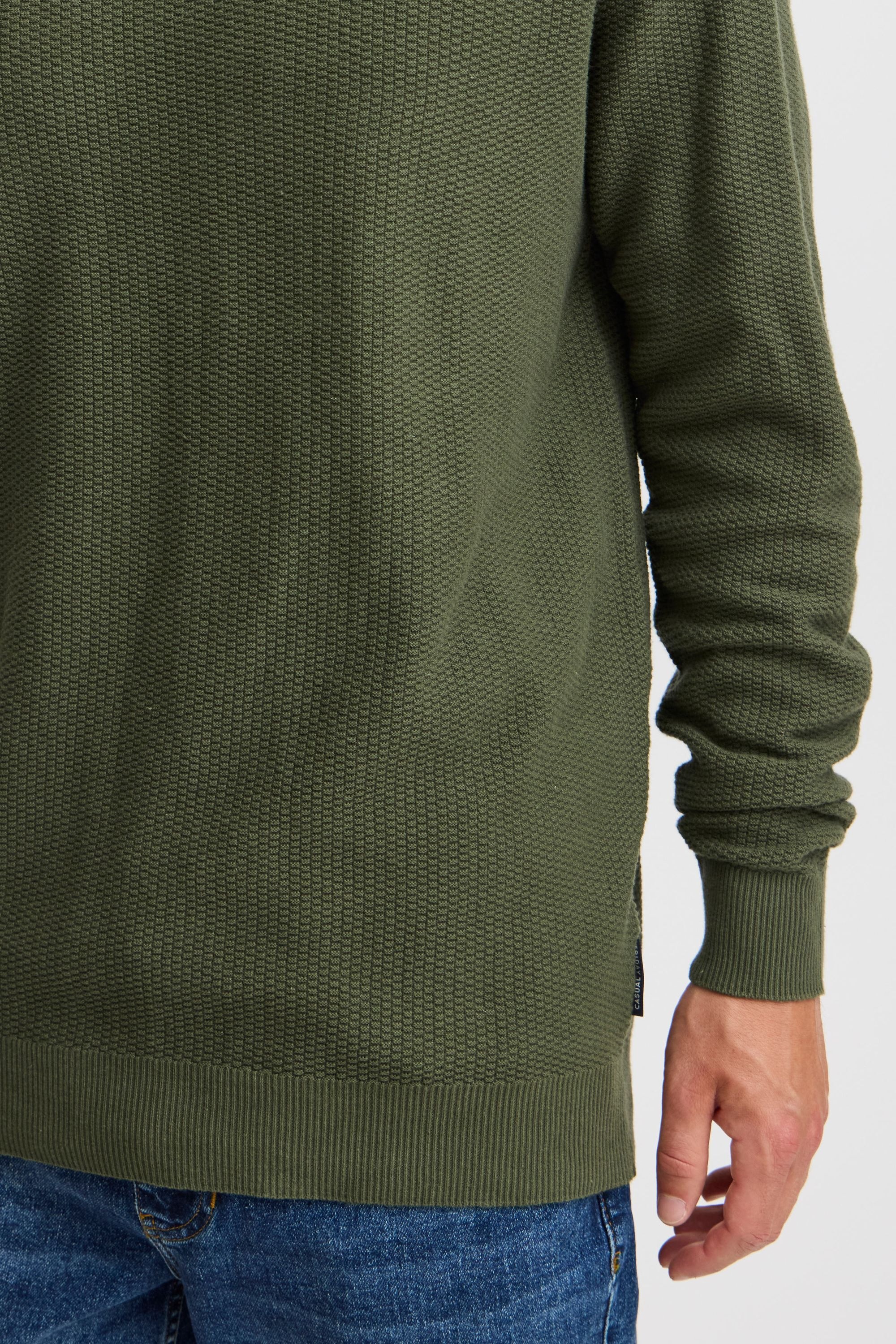 Casual Friday Strickfleece-Pullover »Strickpullover CFKARL 0160 structured crew neck knit«