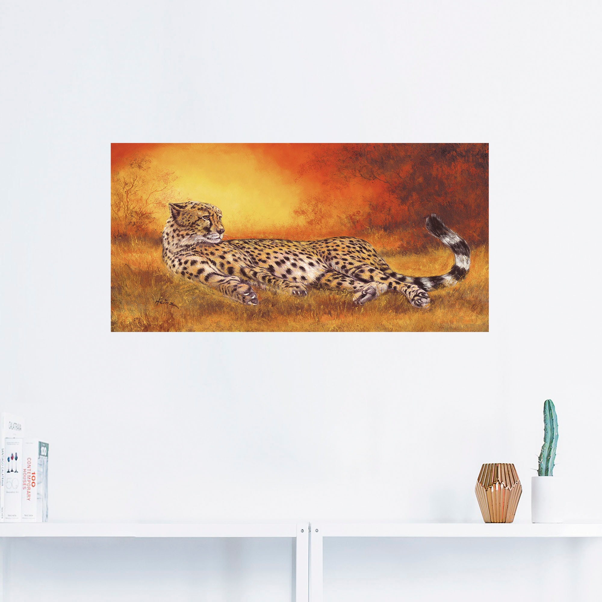 kaufen Geparden als Wandbild bei Poster (1 Größen Alubild, in OTTO Artland Leinwandbild, »Gepard«, St.), Wandaufkleber versch. Bilder, oder