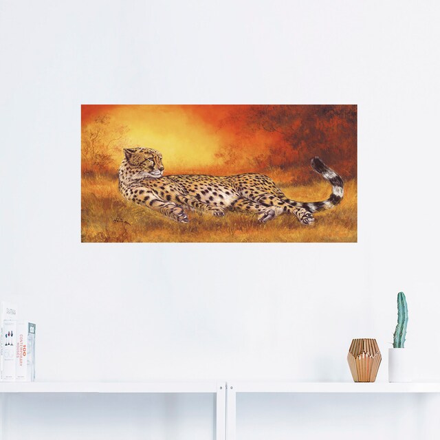 Artland Wandbild »Gepard«, Geparden Bilder, (1 St.), als Alubild,  Leinwandbild, Wandaufkleber oder Poster in versch. Größen kaufen bei OTTO