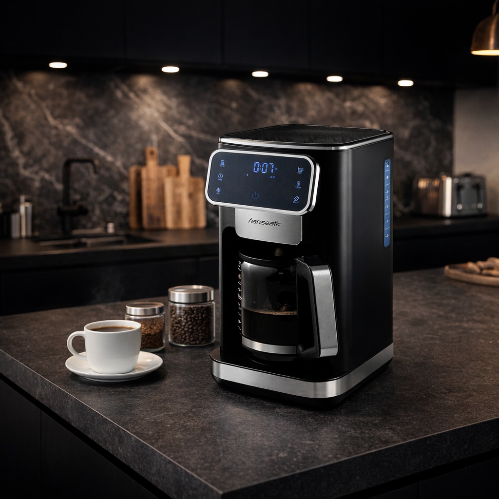 Hanseatic Filterkaffeemaschine »HCMD151100BD« 1,5 l Kaffeekanne Papierfilter 1x4 auch für Eiskaffee geeignet, Timerfunktion