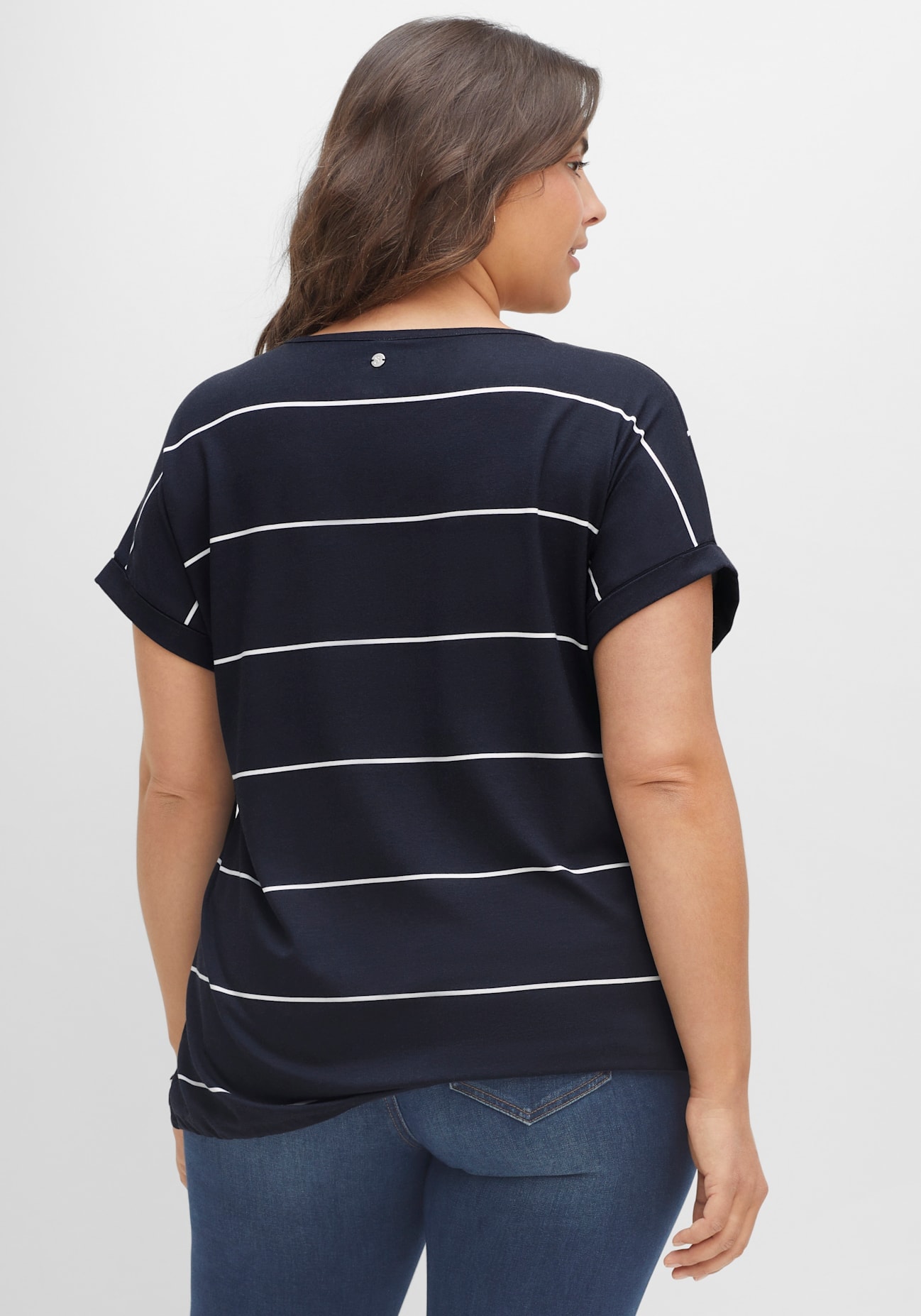 Sheego Kurzarmshirt »T-Shirt«, (1 tlg.)
