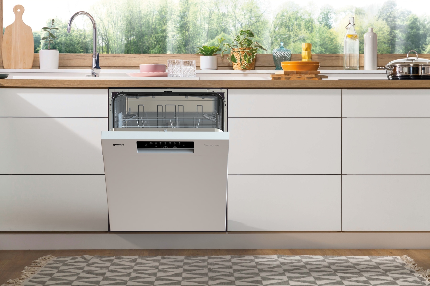 GORENJE Unterbaugeschirrspüler »GU 642 E90«, GU 642 E90W, 11 l, 13 Maßgedecke, AquaStop