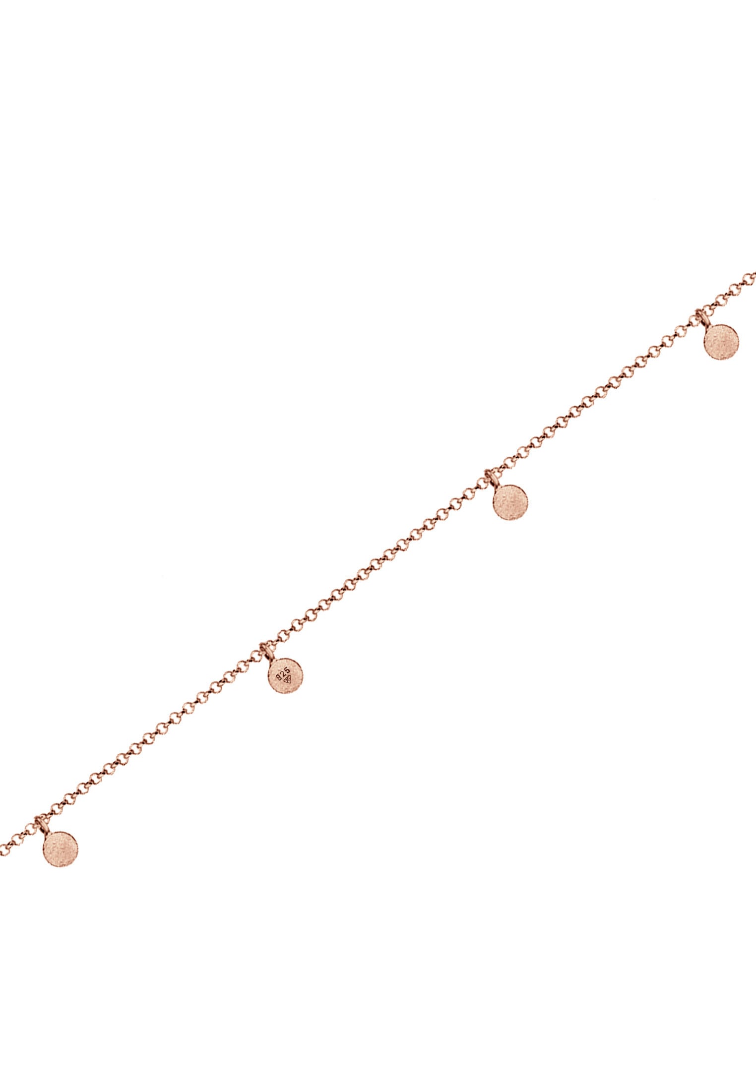 Elli Choker »Halskette Choker Plättchen Coins Matt 925 Silber«