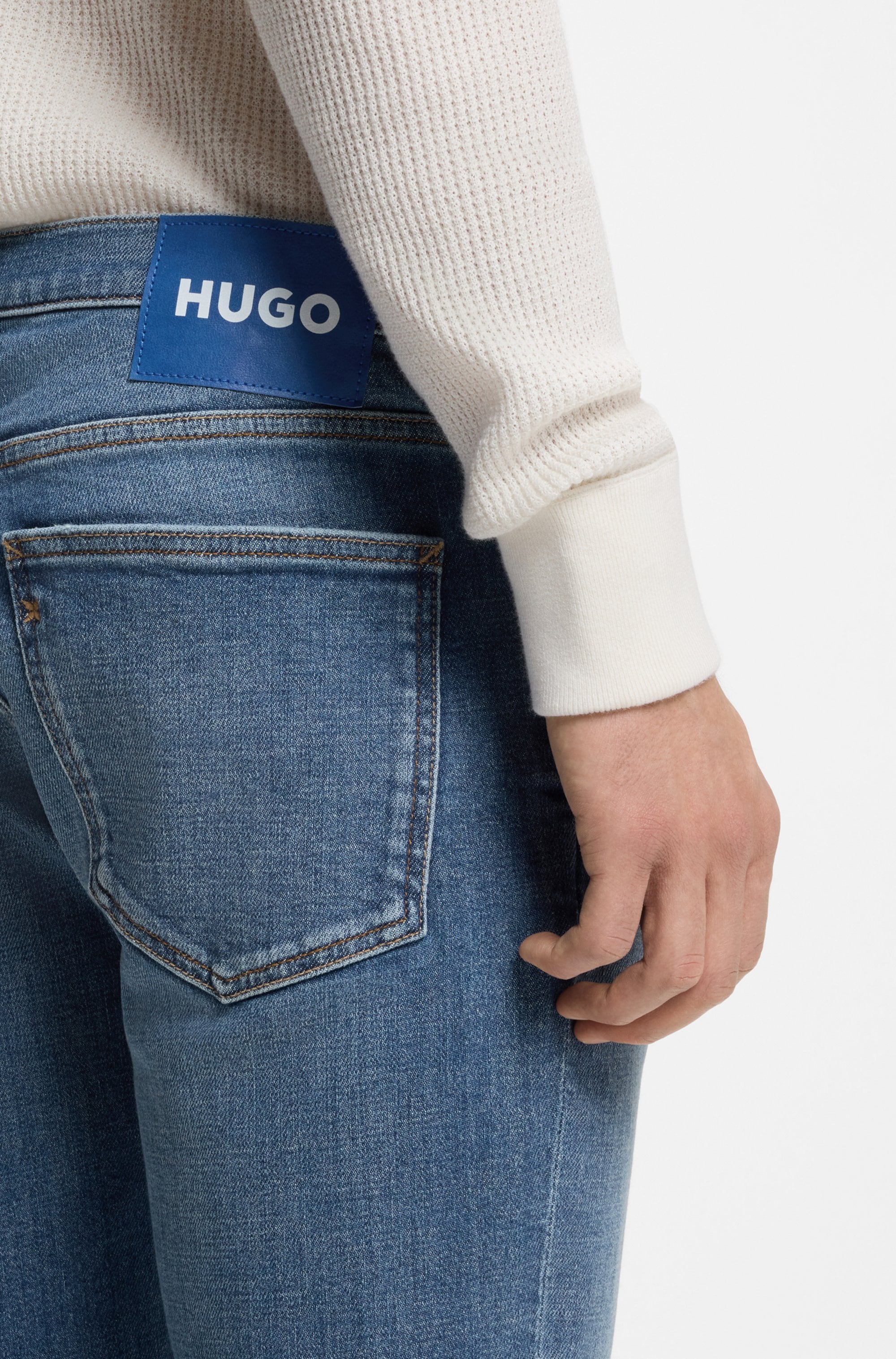 HUGO 5-Pocket-Jeans »Zane« Extra-Slim Fit, Baumwoll-Stretch, stone washed