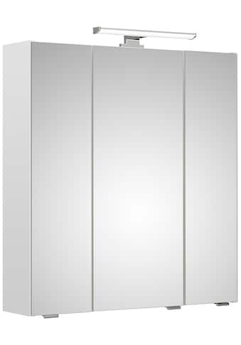 Spiegelschrank »Quickset Badschrank, 3 Spiegeltüren, 6 Einlegeböden, 65 cm breit«,...