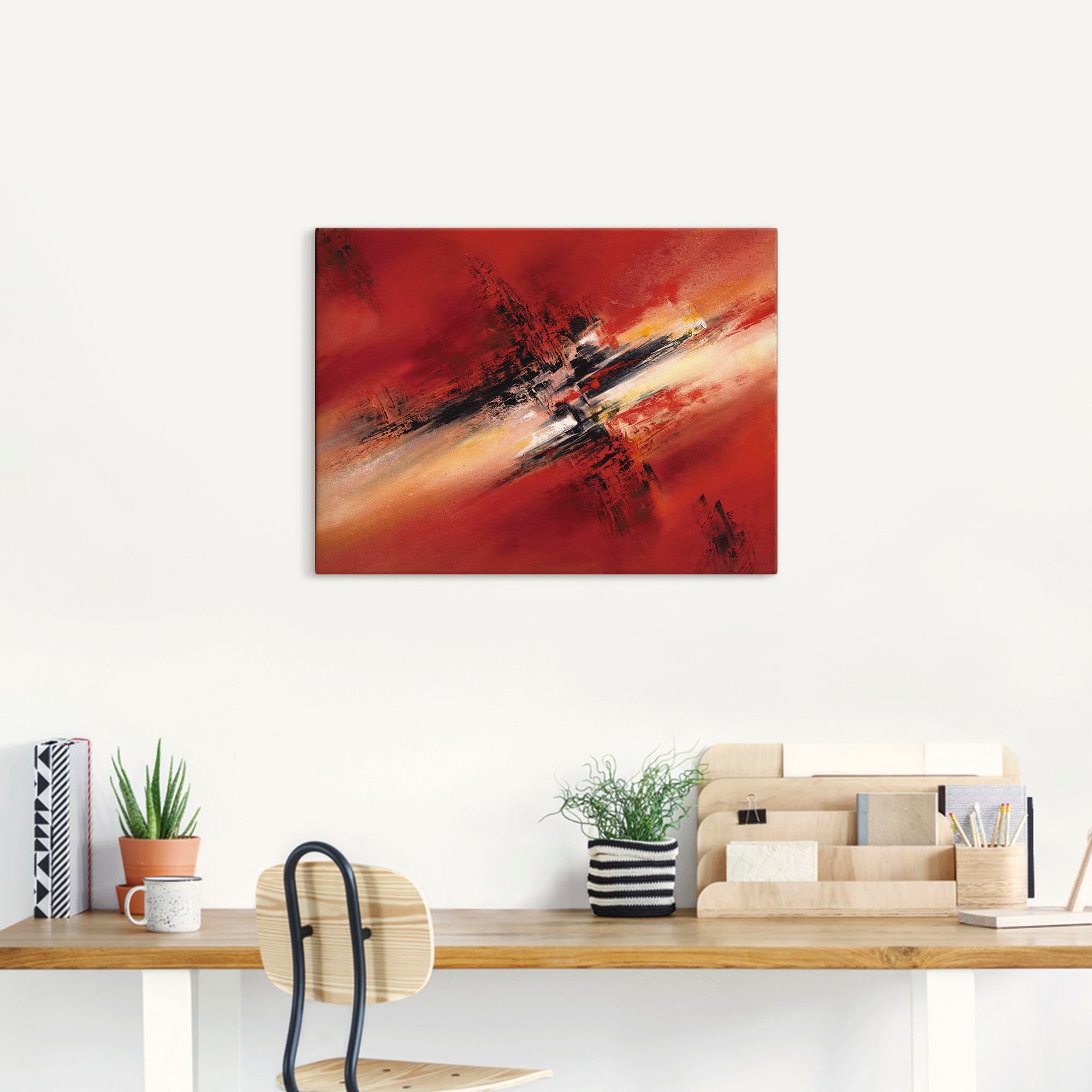 Artland Leinwandbild »Zerstreutheit II« Gegenstandslos 1 Stk. tlg. auf Keilrahmen gespannt