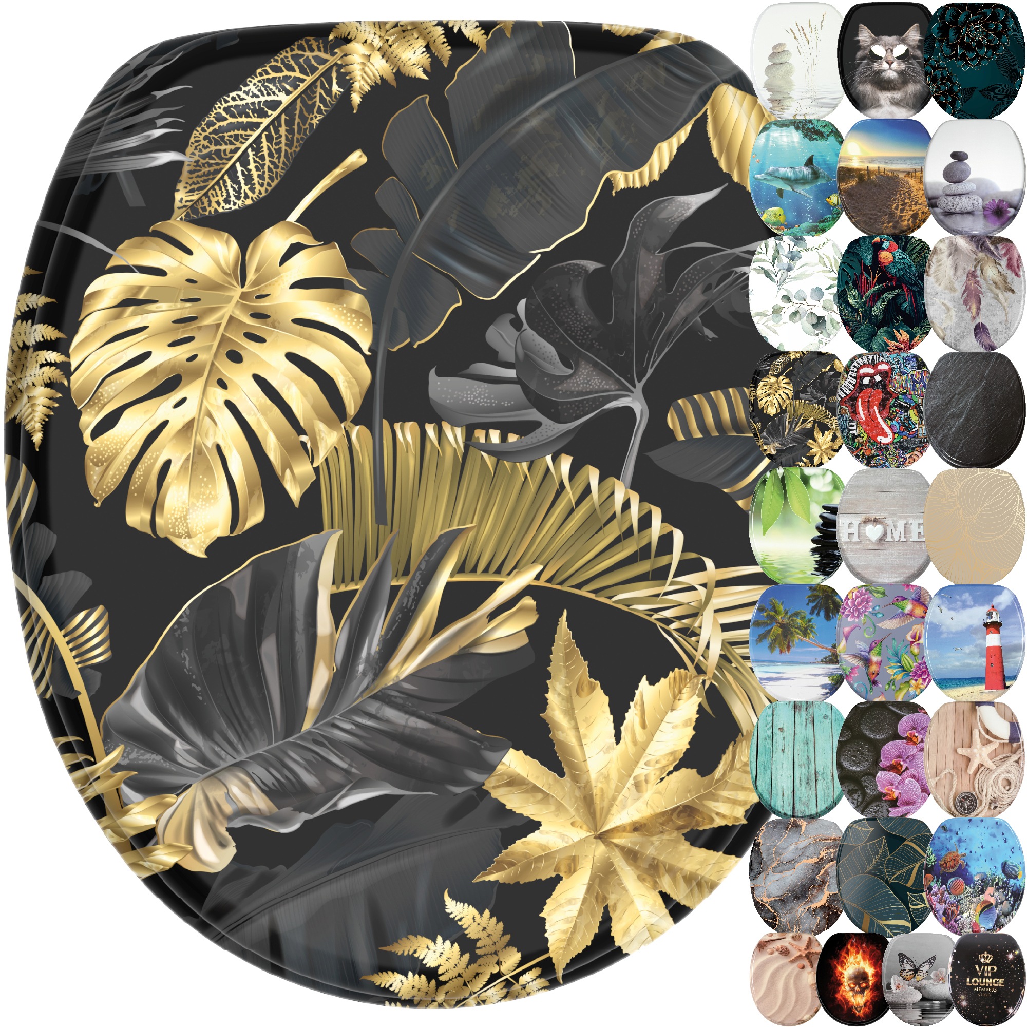 Sanilo WC-Sitz »mit Absenkautomatik, viele schöne Toilettensitze direkt vom Hersteller« Premium Toilettendeckel, moderner Klodeckel, leichte Montage