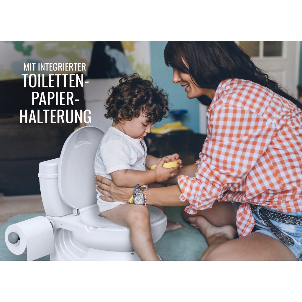 BabyGo Toilettentrainer »Baby Potty, weiß«, pädagogoisches Töpfchen