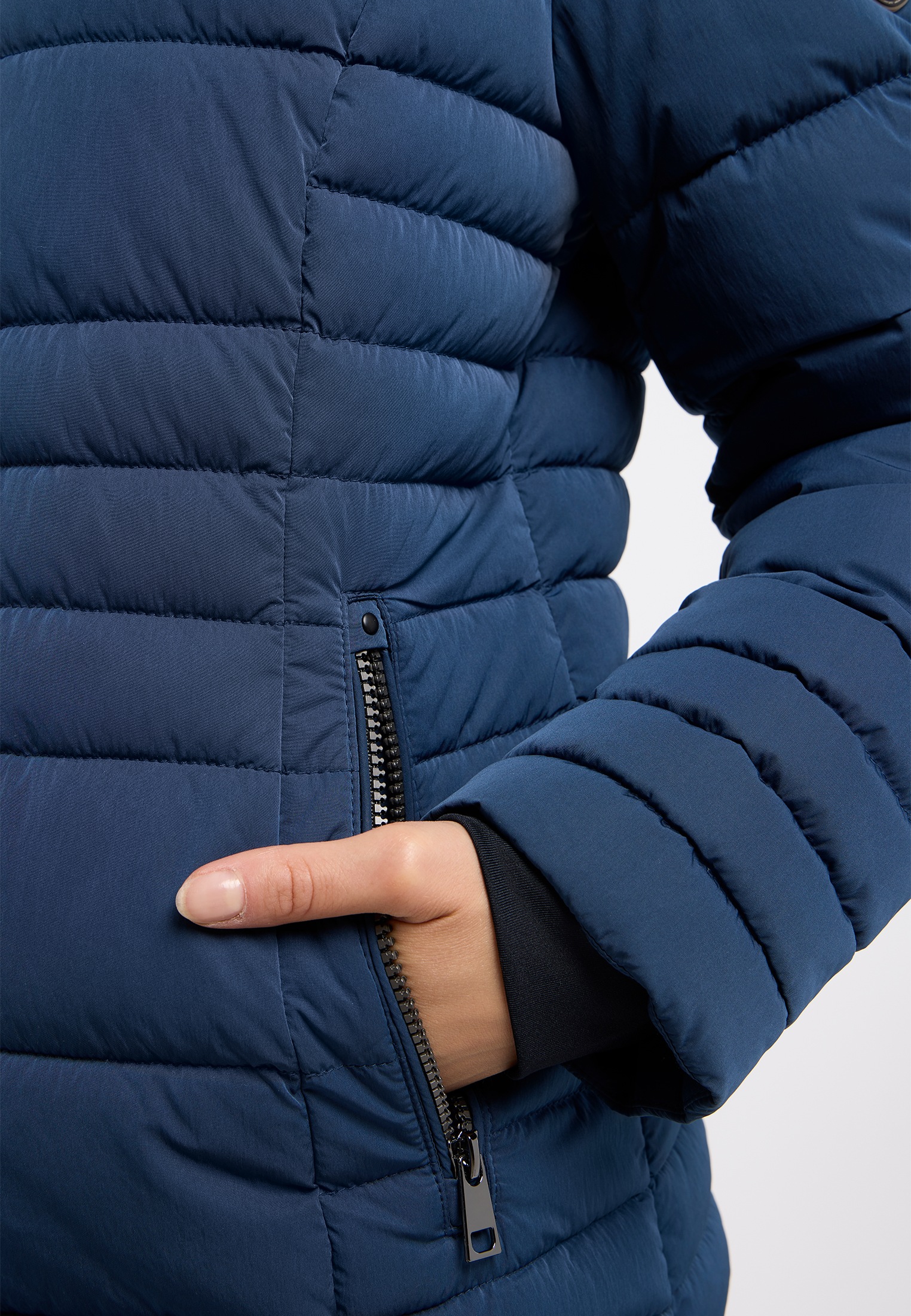 Barbara Lebek Steppjacke, mit Kapuze, mit Kapuze