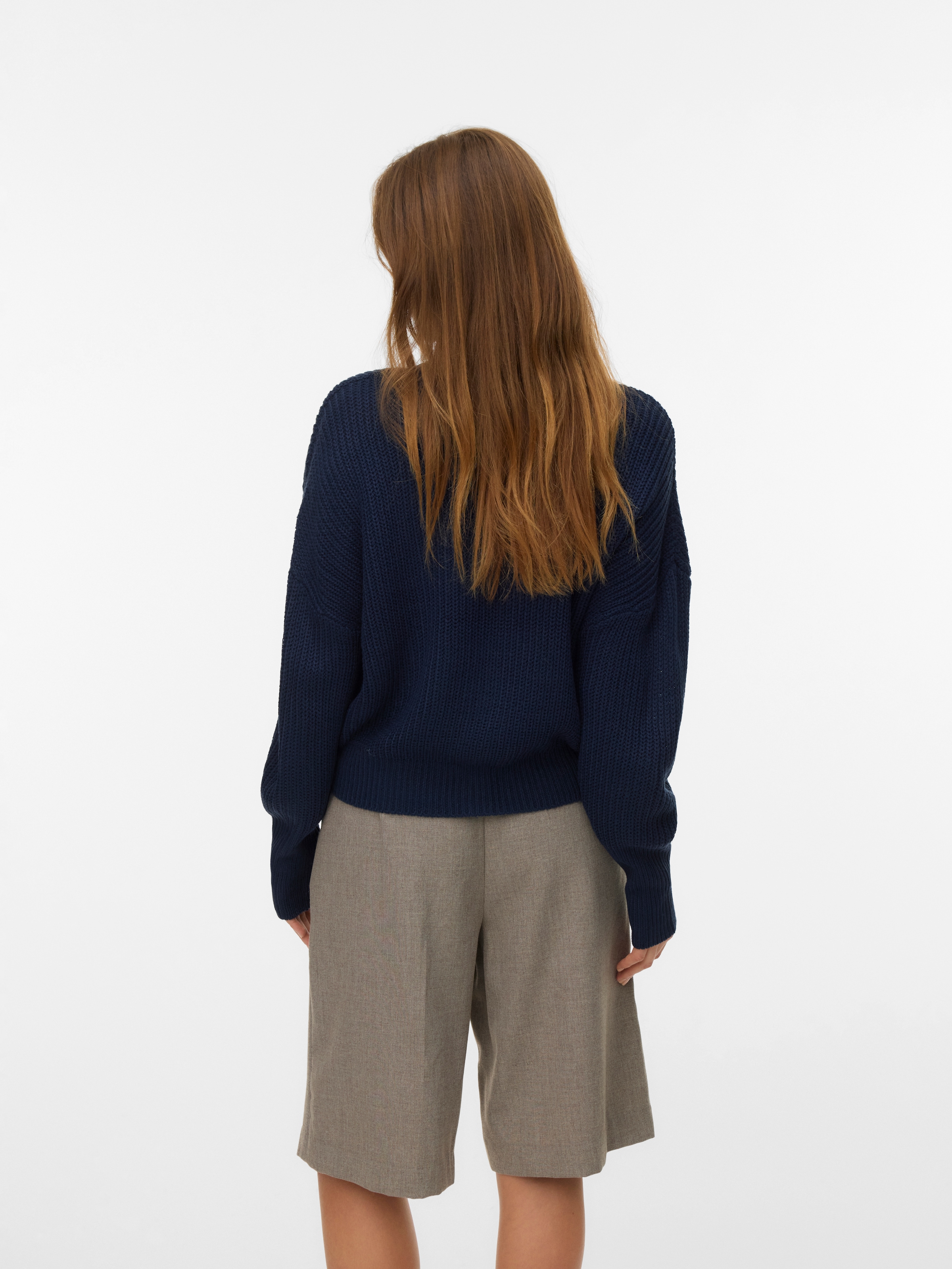 Vero Moda Strickjacke »VMLEA LS V-NECK CUFF CARDIGAN NOOS« Rippstrick