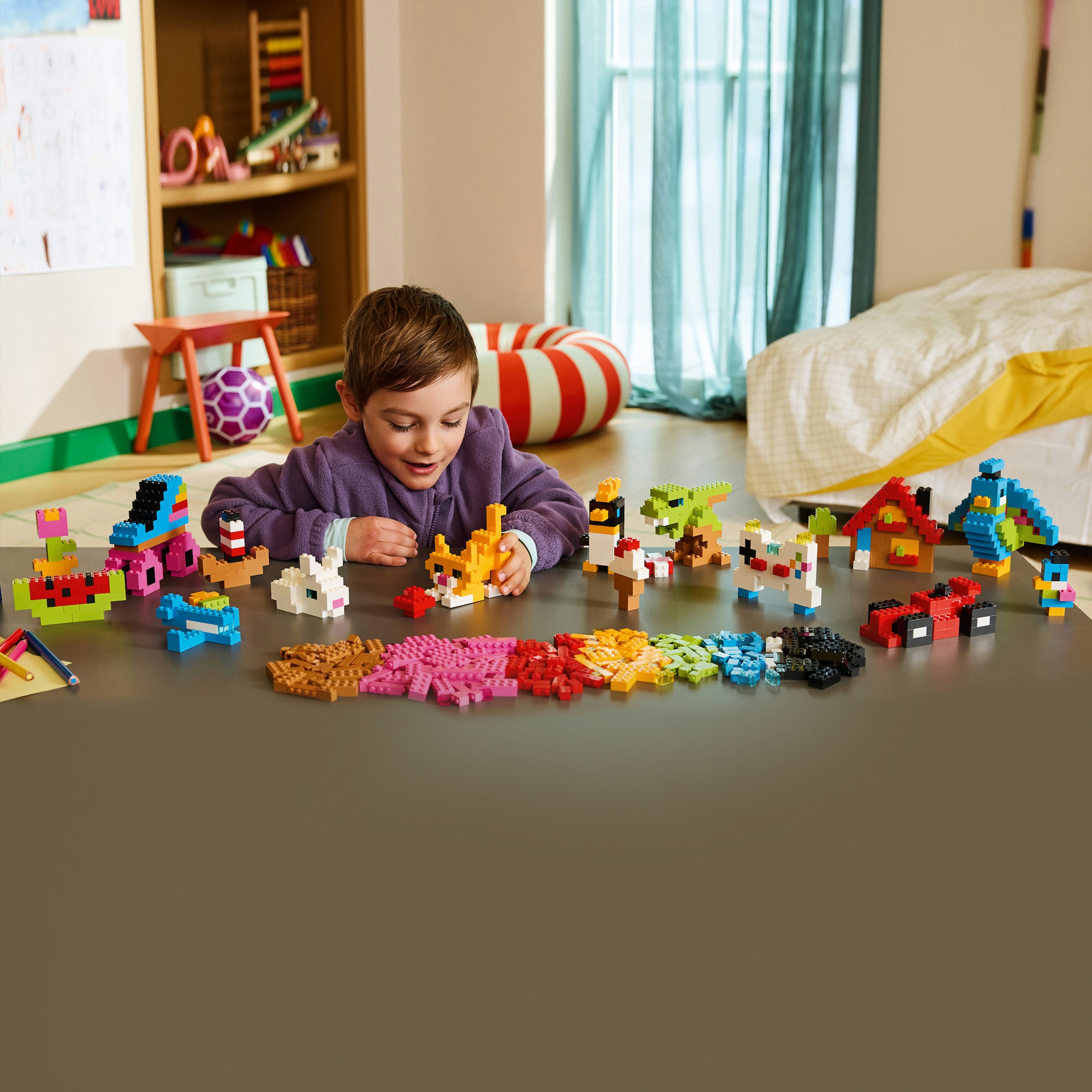 LEGO® Konstruktionsspielsteine »Kreative Bunte Steine (11045), LEGO Classic« Made in Europe