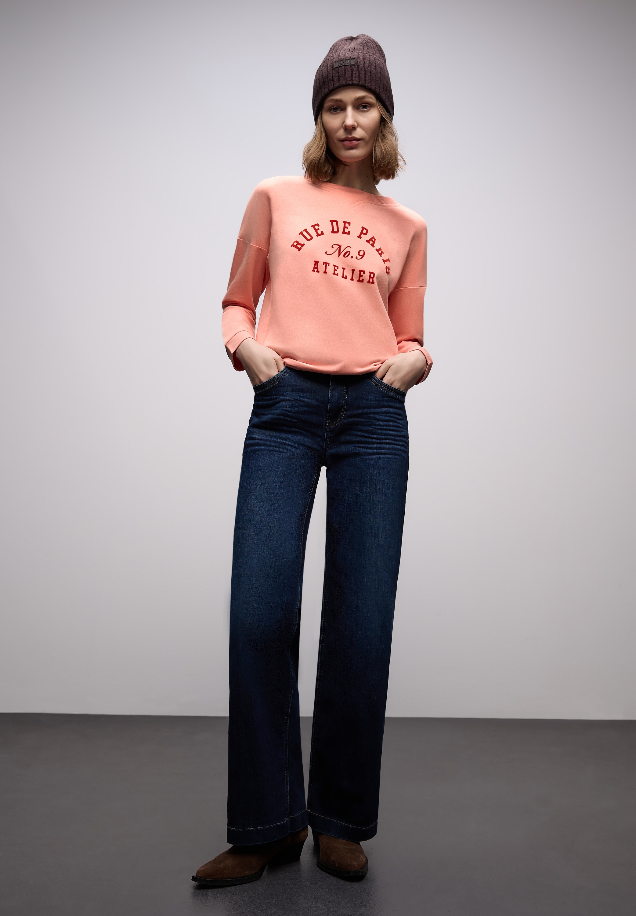 STREET ONE Sweatshirt , mit Wording

