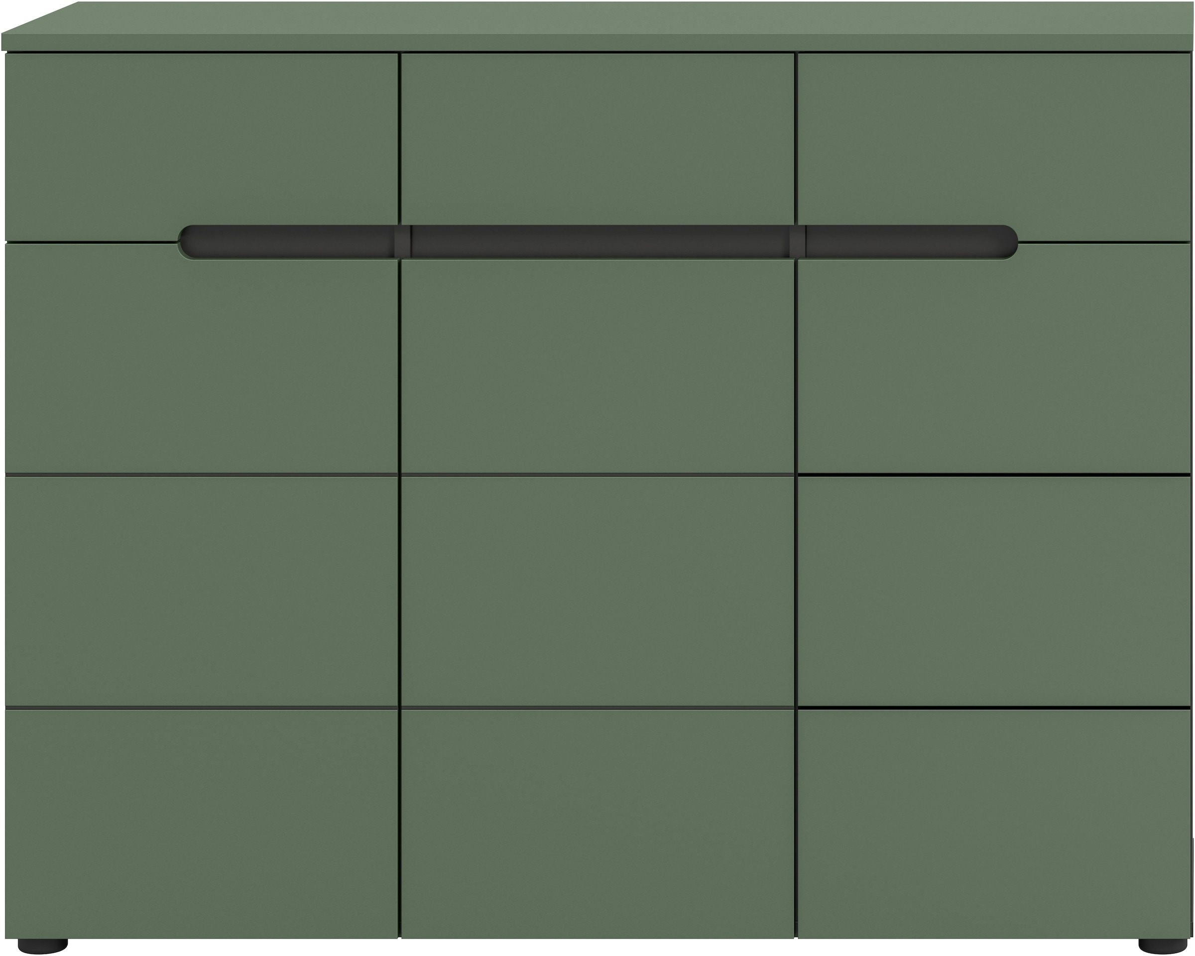 Home affaire Garderobenschrank »REHAT, TOPSELLER!, Breite 120 cm, 3 Türen, 3 Schubkästen, 12 Fächer« in verschiedenen Farben erhältlich, Platz für ca. 24 Paar Schuhe, 1 Stk. tlg. Schuhschrank, Kommode, Schuhkommode, Anrichte, Sideboard