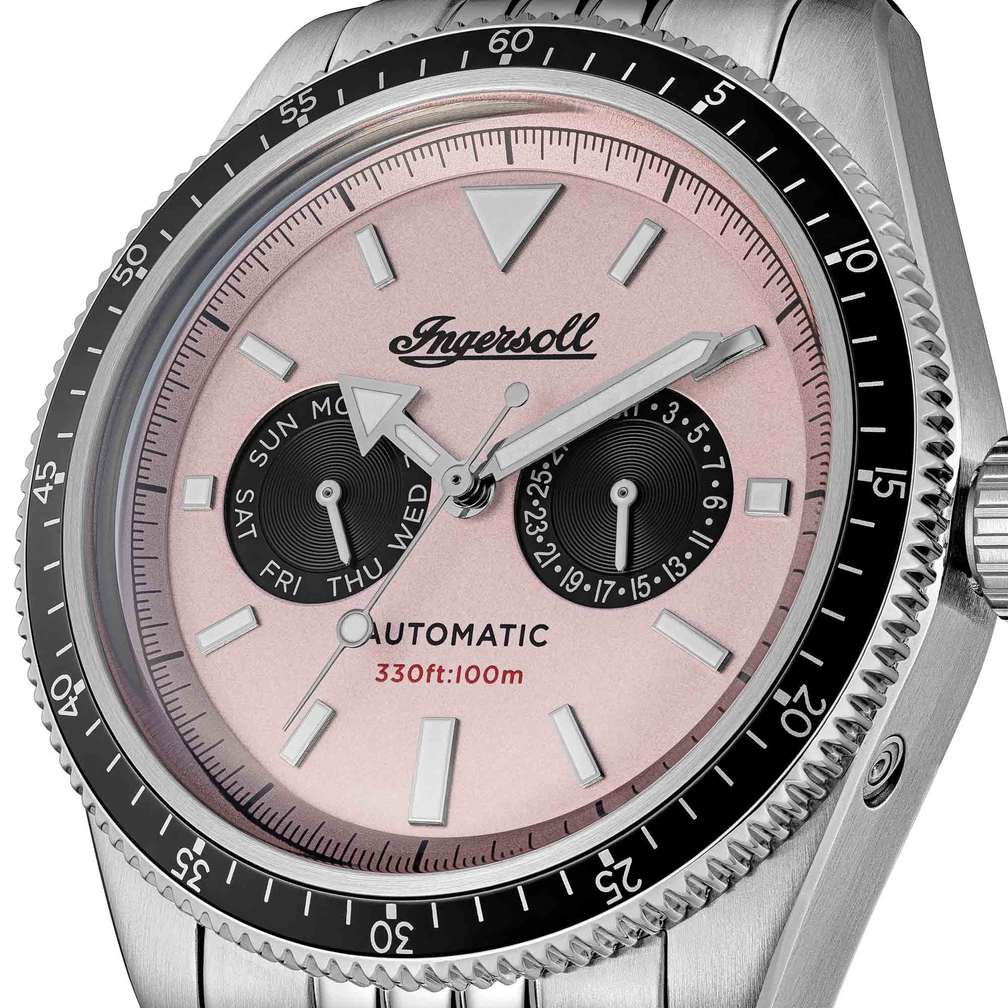 Ingersoll Automatikuhr »The Outlaw« Armbanduhr, Herrenuhr, Mechanische Uhr, Edelstahlarmband, analog