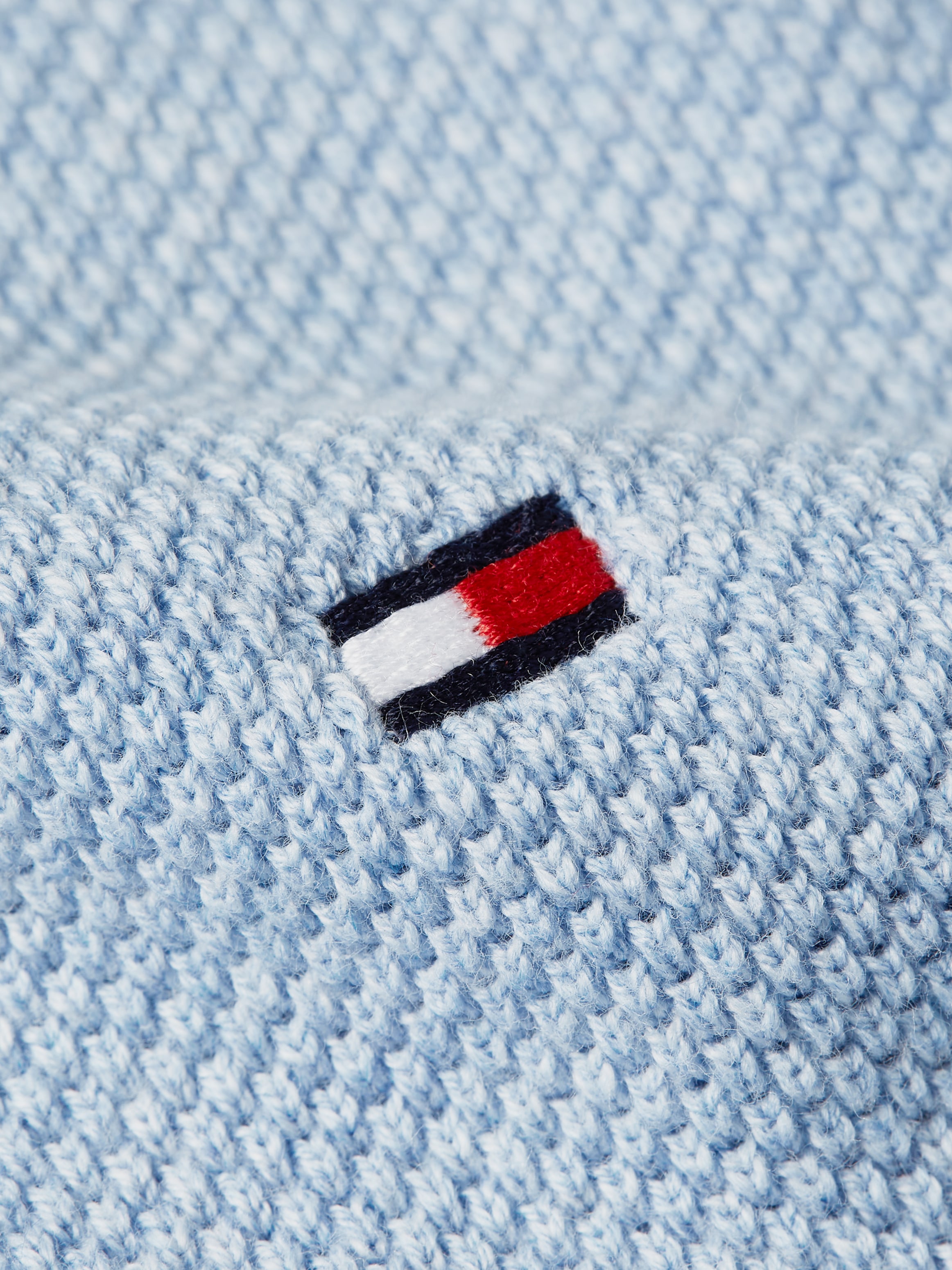 Tommy Hilfiger Rundhalspullover »ESSENTIAL STRUCTURE CREW NECK mit Struktur und Label«, unifarben, casual, regular fit, Baumwolle, Rundhals