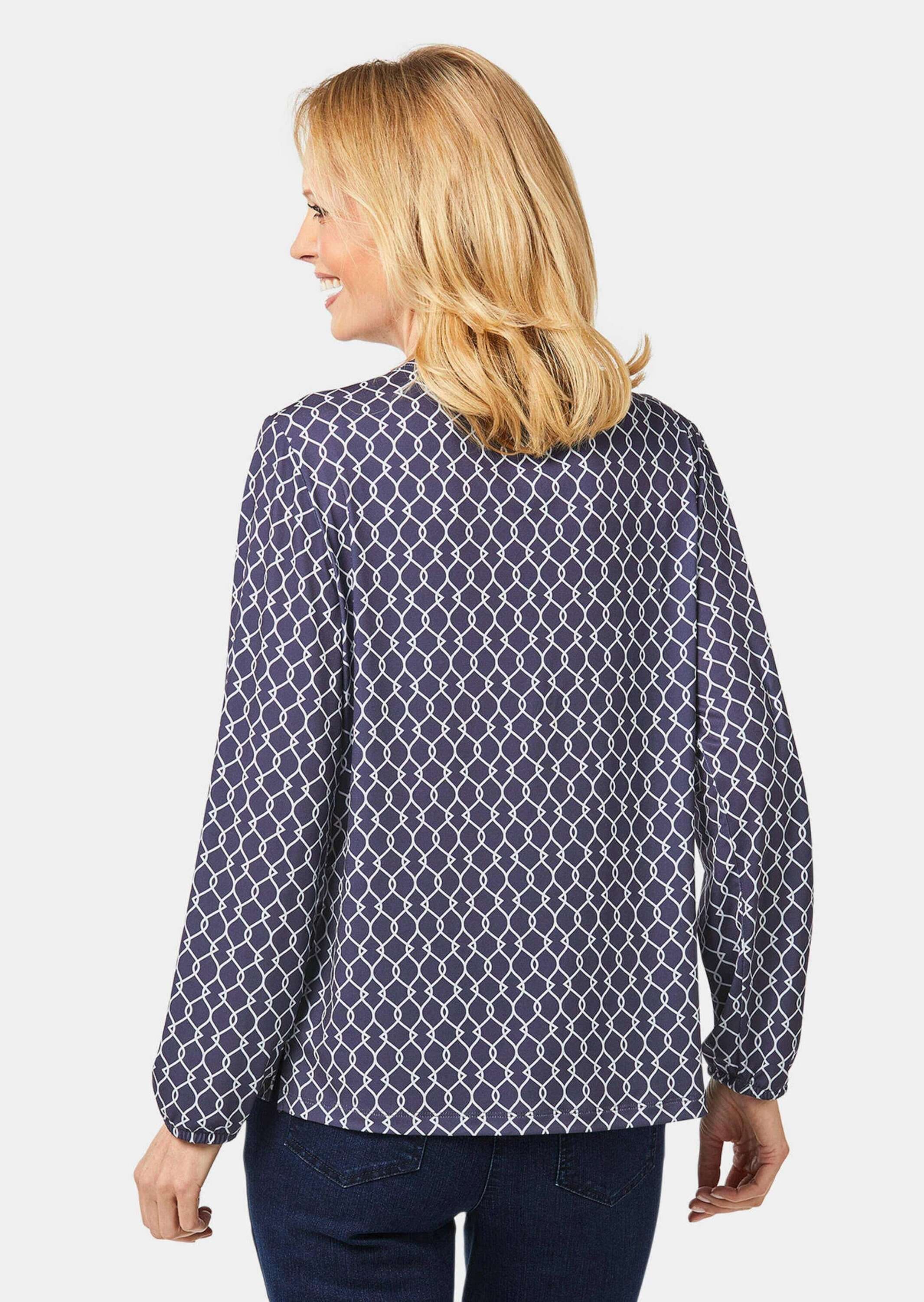 GOLDNER Kurzarmbluse »Jerseybluse Blusenshirt in femininer Form«