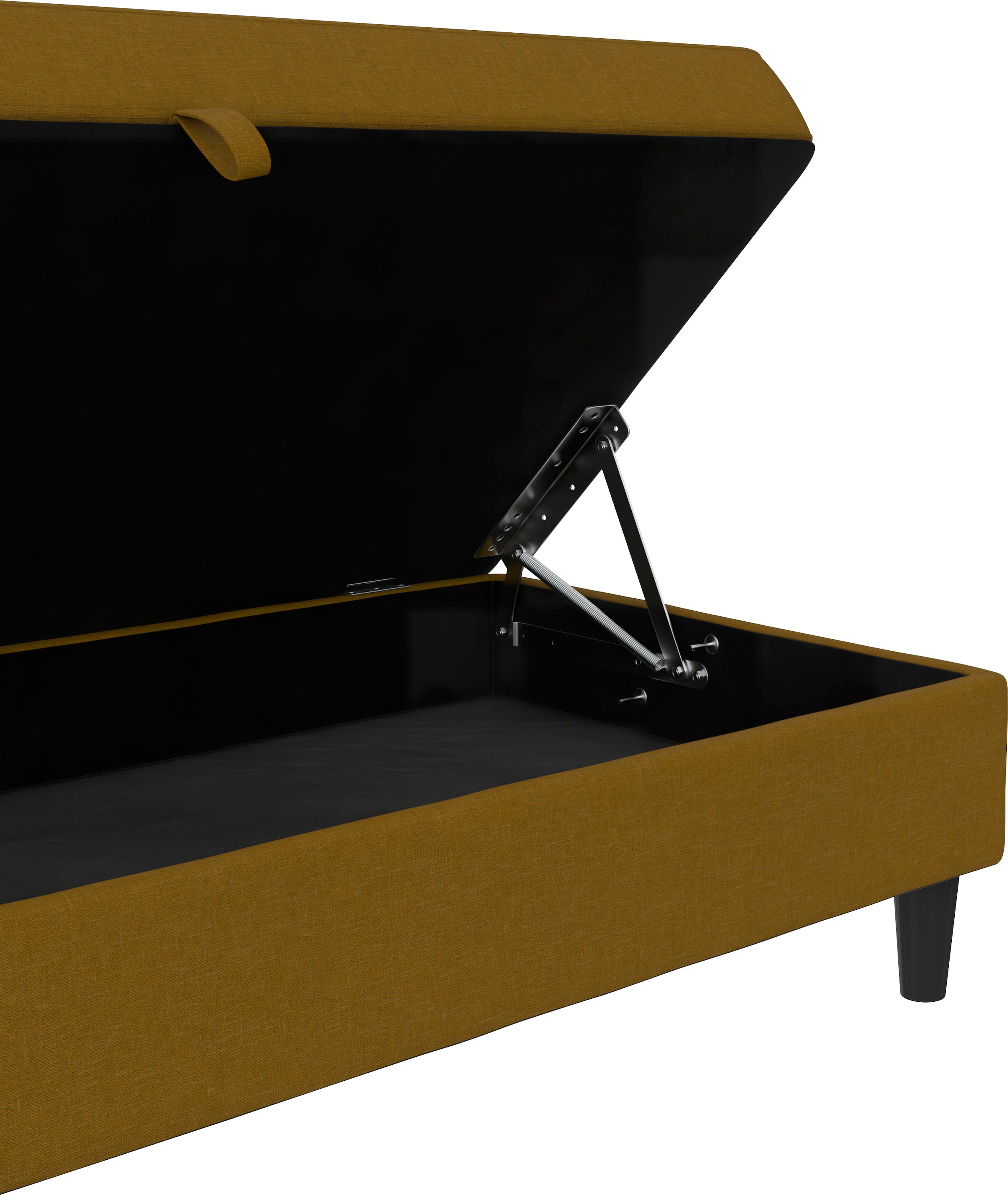 Dorel Home Stauraumhocker »Hartford« Polsterhocker mit Stauraum, frei im Raum stellbar, Sitzhöhe 43 cm