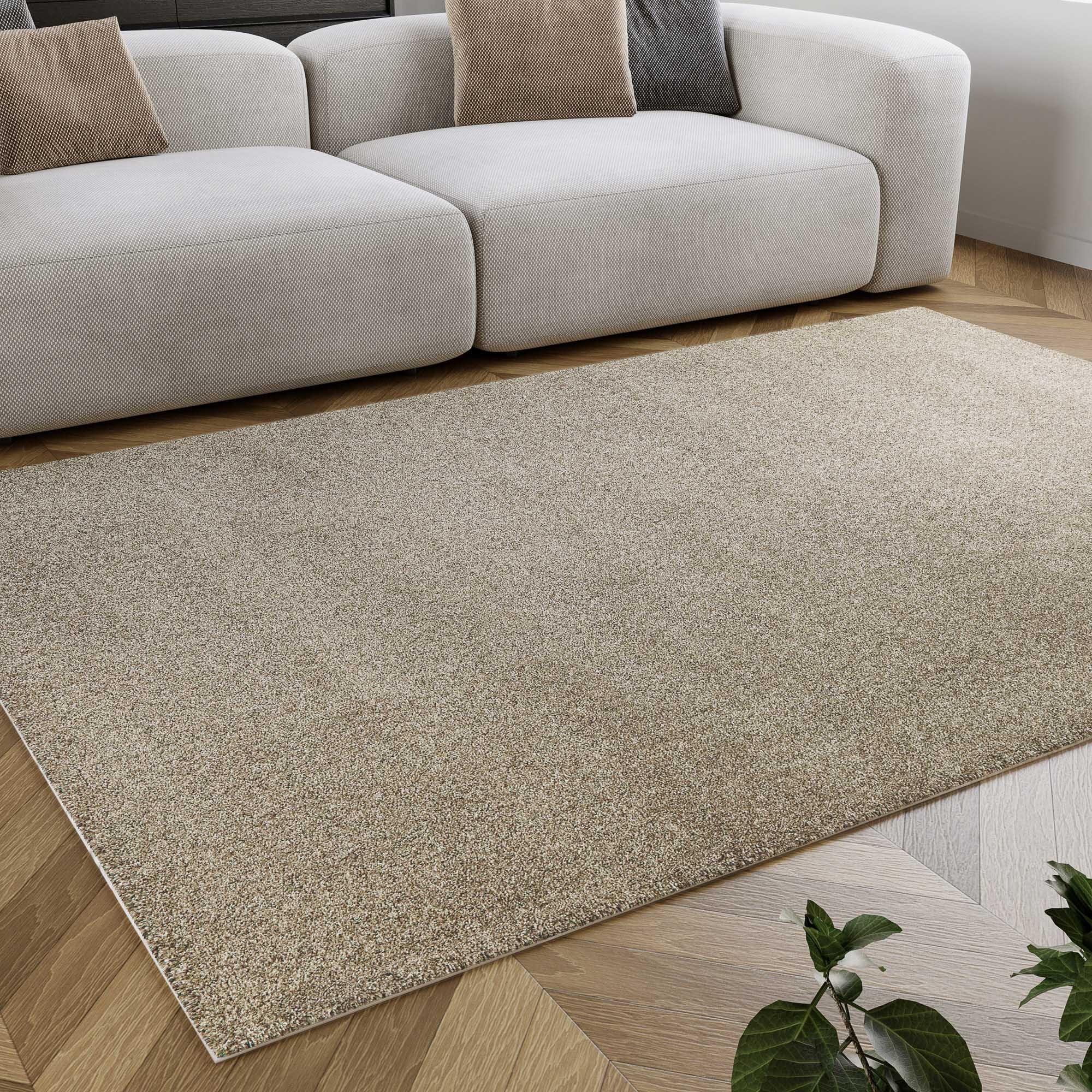 Wecon home Hochflor-Teppich »Manta«, rechteckig, 25 mm Höhe, Läufer, Langflor maschinell gewebt, robust, Wohn- & Schlafzimmer, uni
