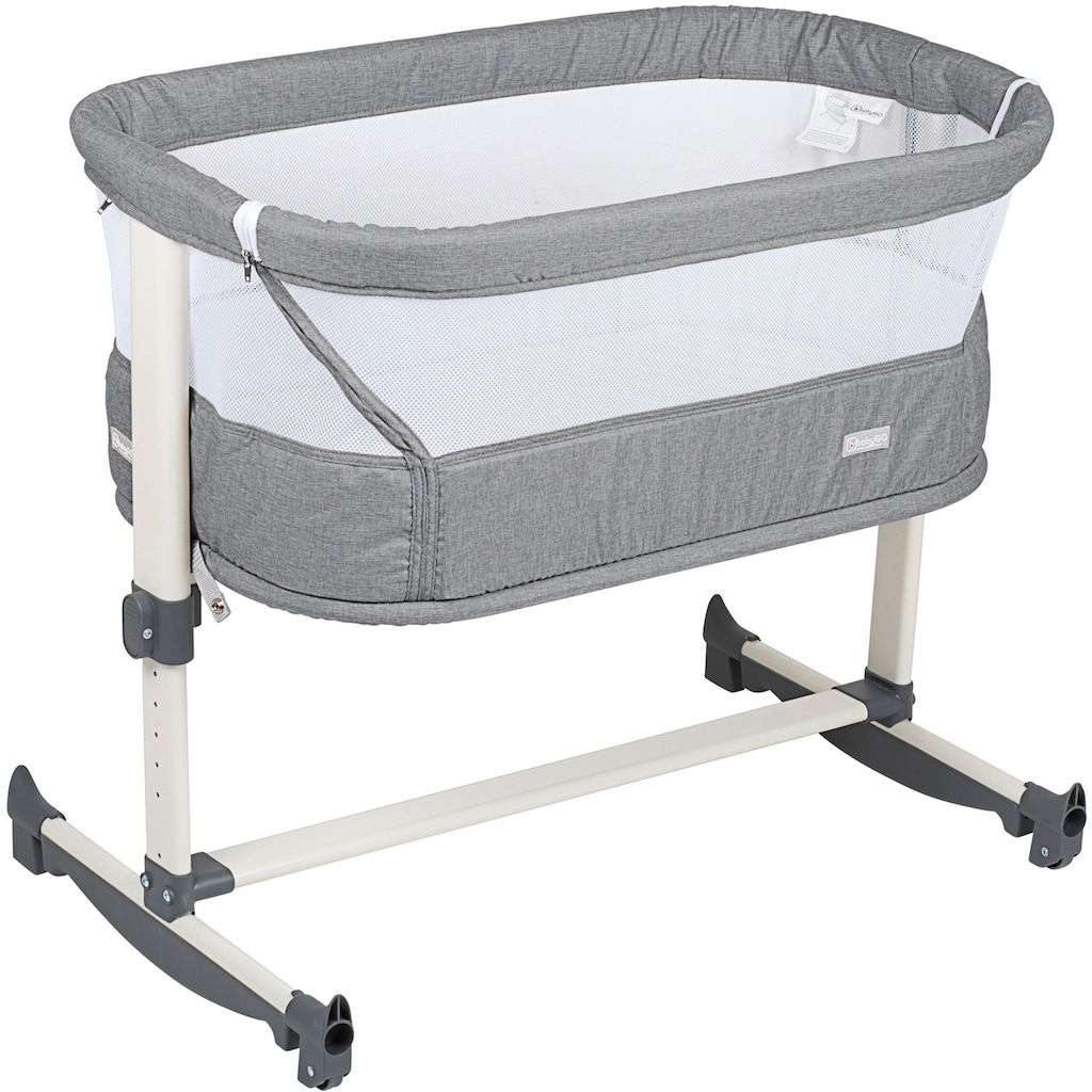 BabyGo Beistellbett »Vivaldi, grey«