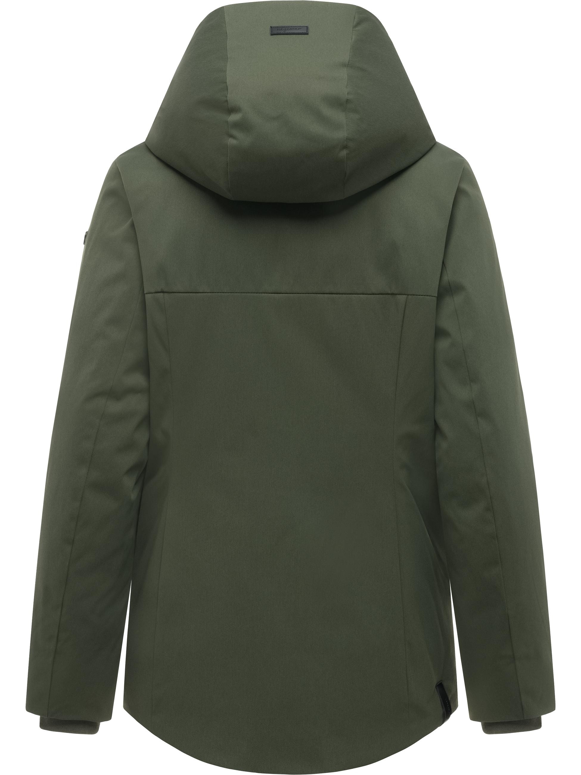 Ragwear Funktionsjacke »Funktionsjacke Pavleen Short Y« mit Kapuze Warme Damen Winterjacke mit Stehkragen und Kapuze