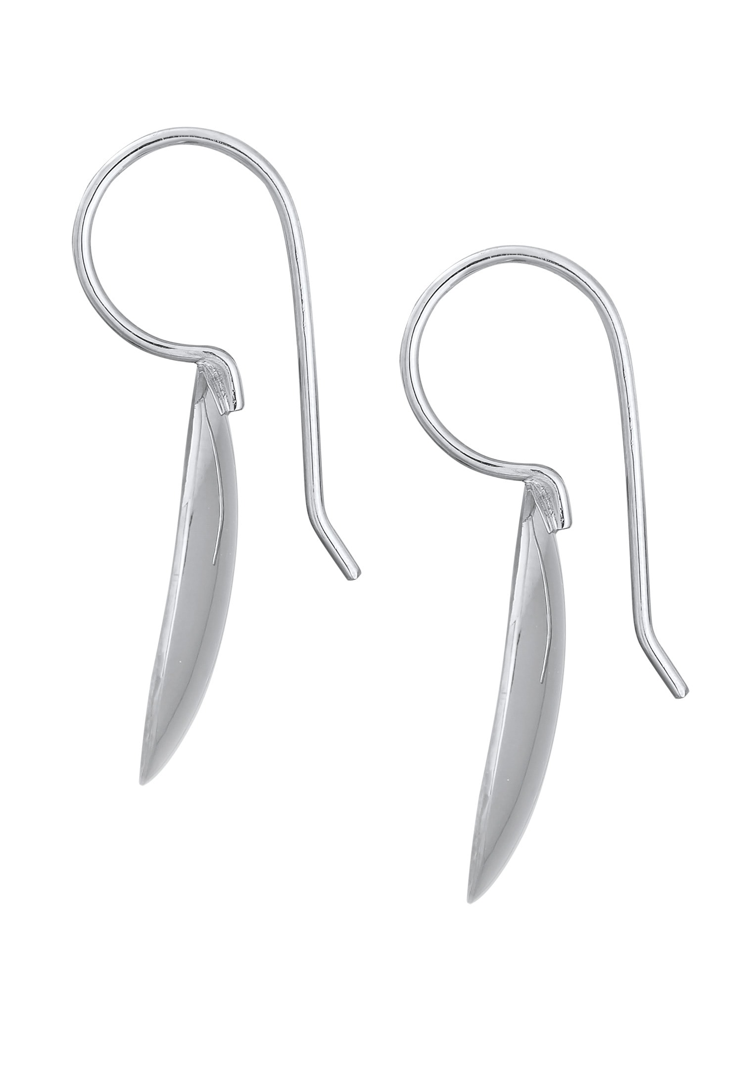 Nenalina Paar Ohrhänger »Ohrringe Basic Geo Kreis Brushed Trend 925 Silber«