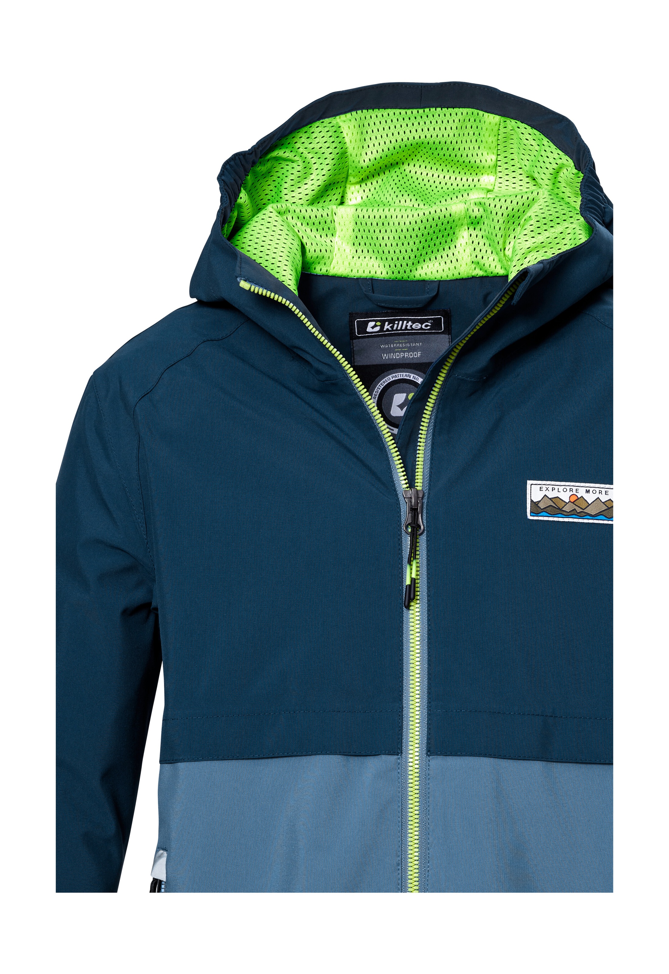 Killtec Funktionsjacke »KOS 141 BYS JCKT«, Wasserdichte Kinderjacke, Colourblock, reflektierend, PFAS-frei