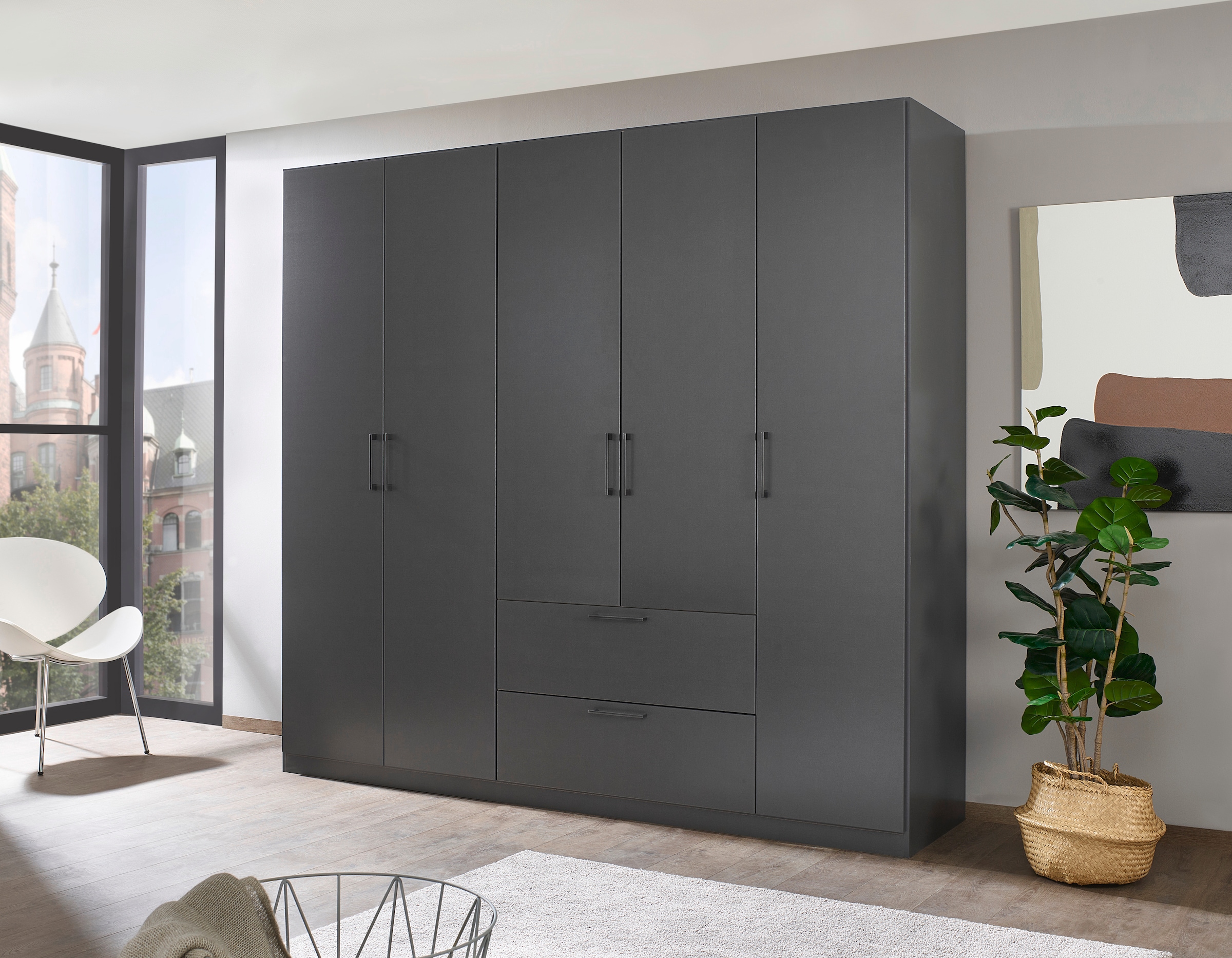 INOSIGN BY RAUCH Kleiderschrank »CHALLENGER«, Drehtürenschrank mit  geräumigen Schubladen MADE IN GERMANY