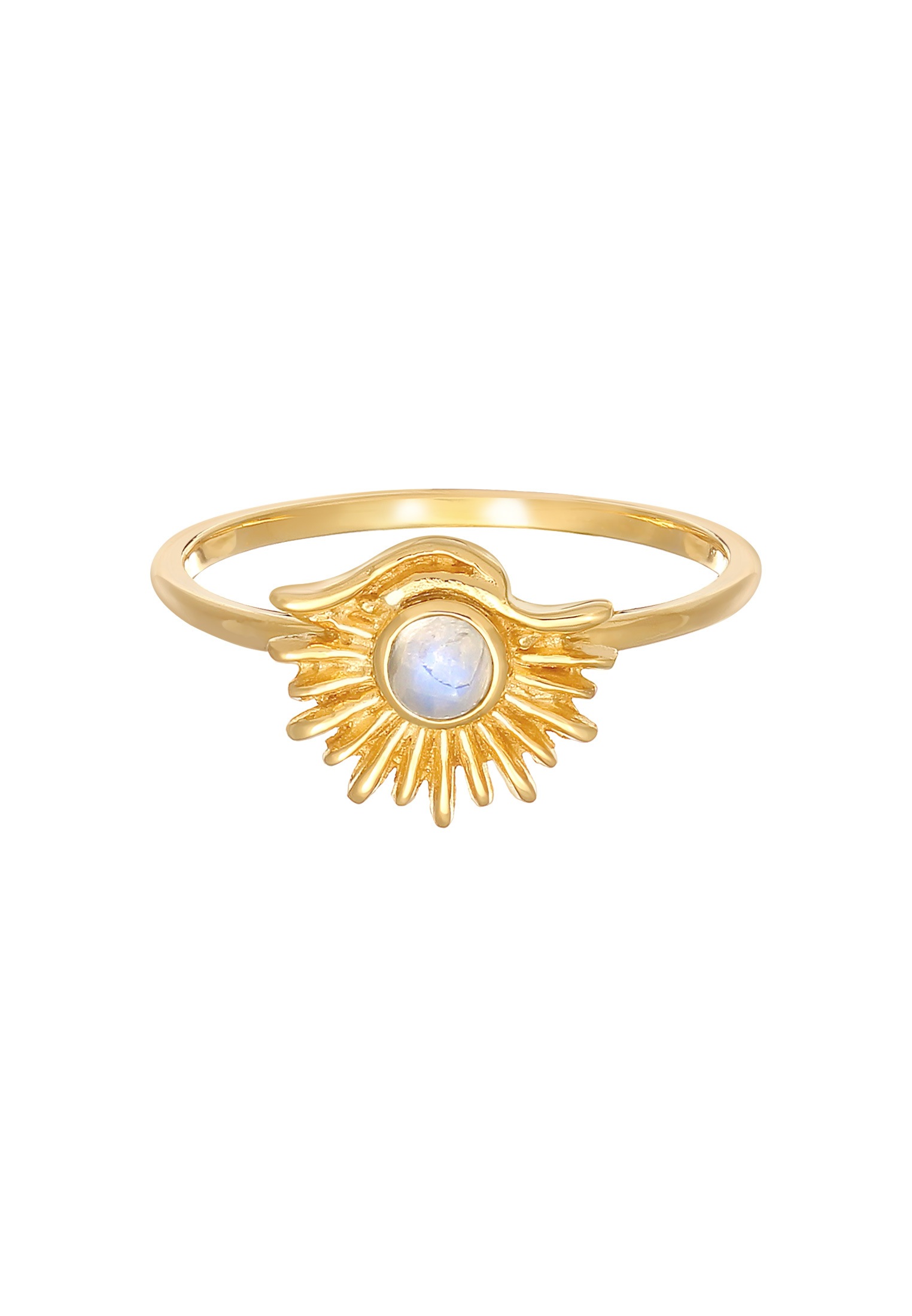 Elli Silberring »Ring Elli Mondstein Sonne Boho Style 925 Silber«