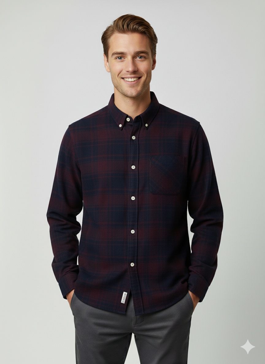 SELECTED HOMME Langarmhemd »SLHREGNOAH BRUSHED LS SHIRT D«