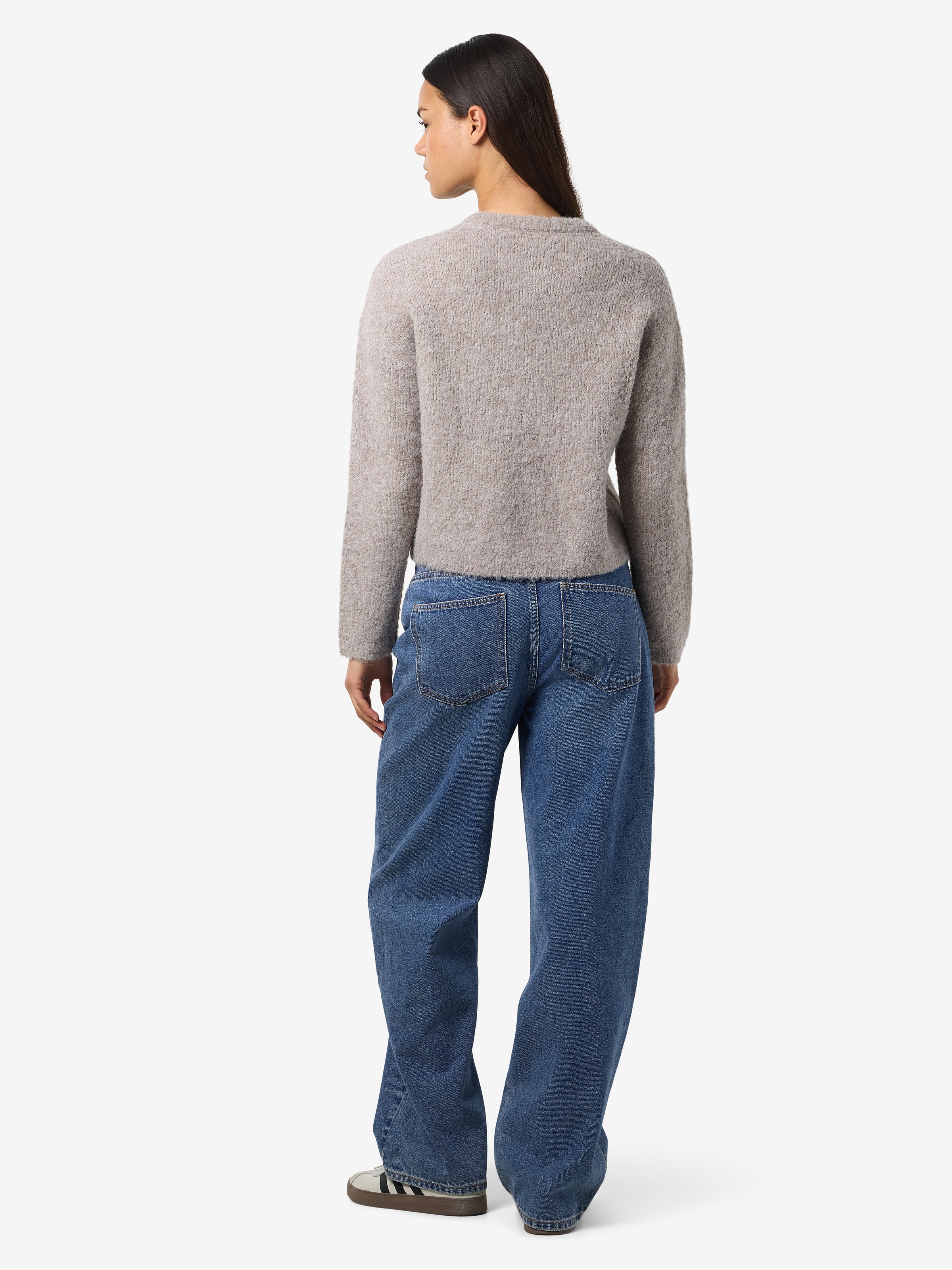 Noisy may Rundhalspullover »NMDOLLY L/S O-NECK KNIT FWD NOOS«
