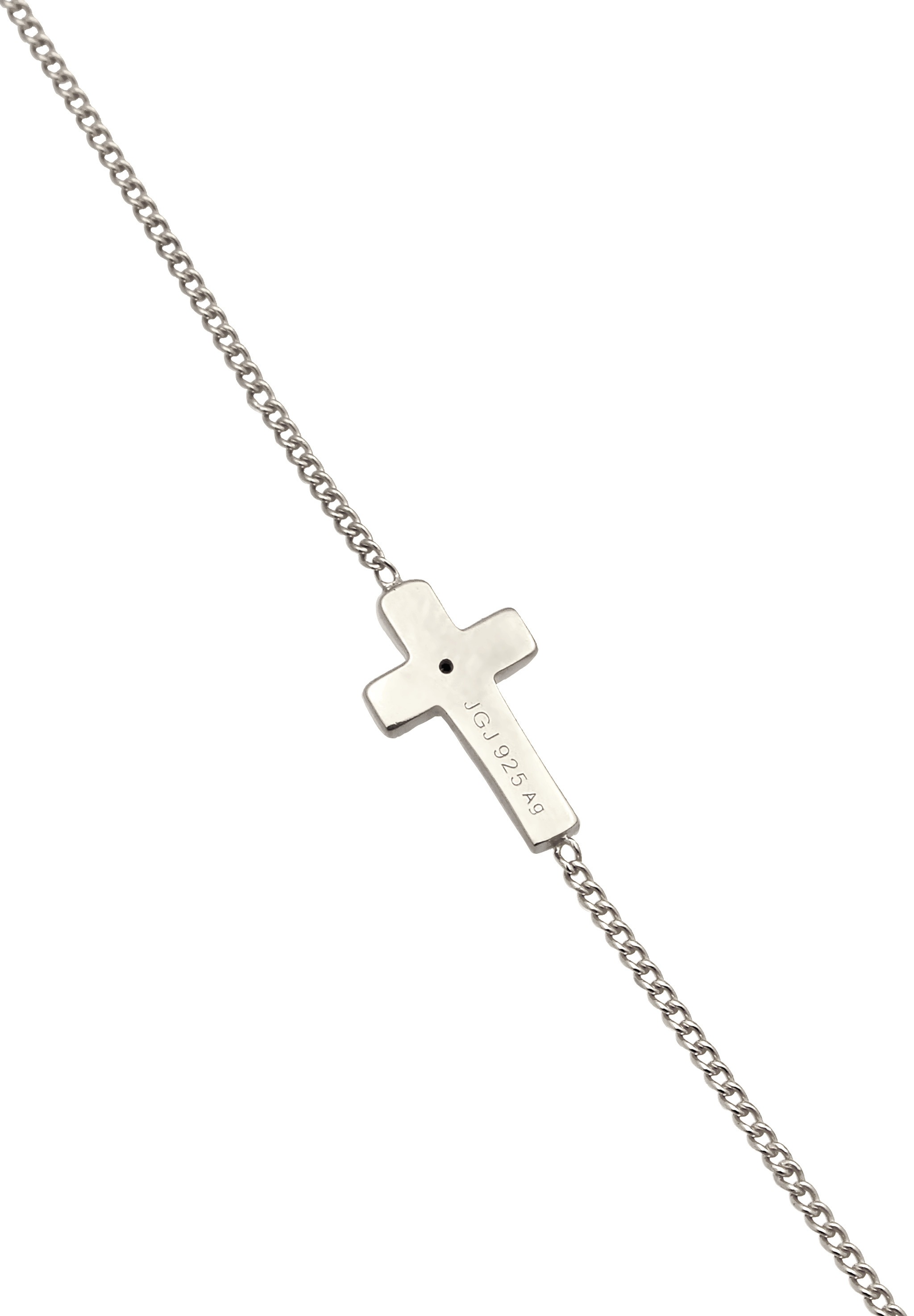 Elli Kette mit Anhänger »Halskette Kreuz mit Kristalle von Swarovski® Weiß, 925 Sterling Silber«