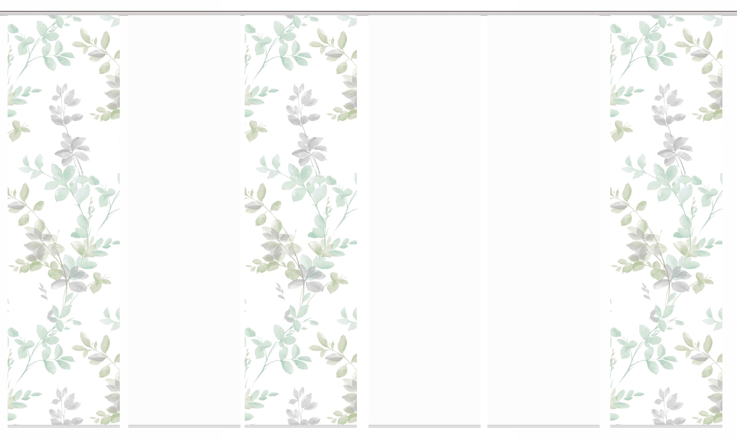 HOME WOHNIDEEN Schiebegardine »6er SET«, (6 St.), Schiebevorhang Digidruck 6er Set AYLA