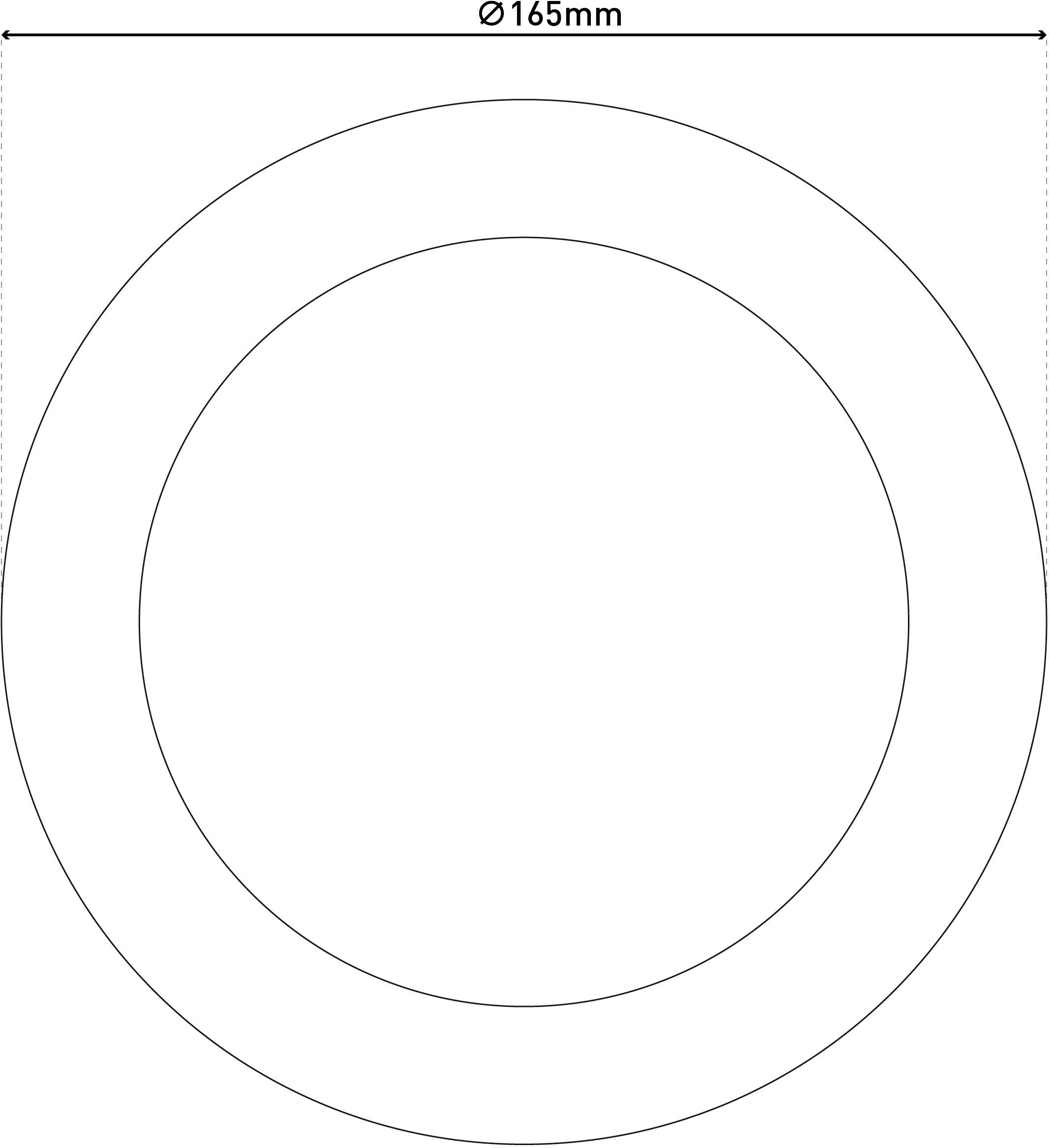 näve LED Deckenleuchte »Bonus«, 1 flammig, Leuchtmittel LED-Modul | LED fest integriert, Ein- oder Aufbau flexibel, CCT über Geräteschalter, D: 16,5cm