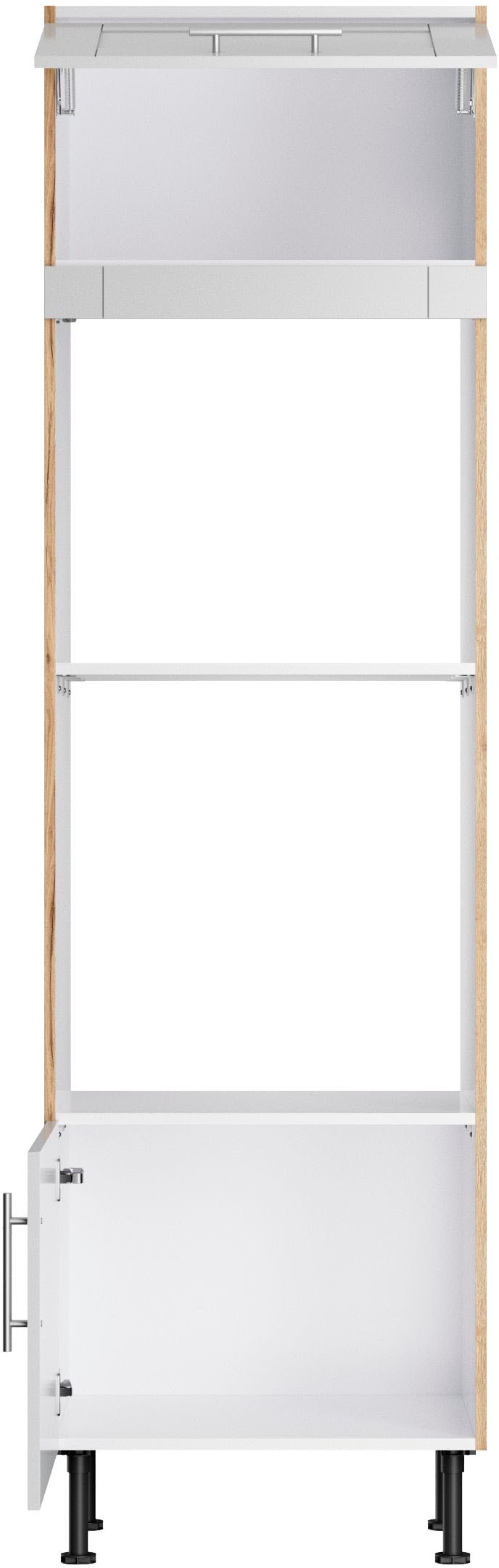 KOCHSTATION Mikrowellenumbauschrank »KS-Ahus«, Breite 60 cm