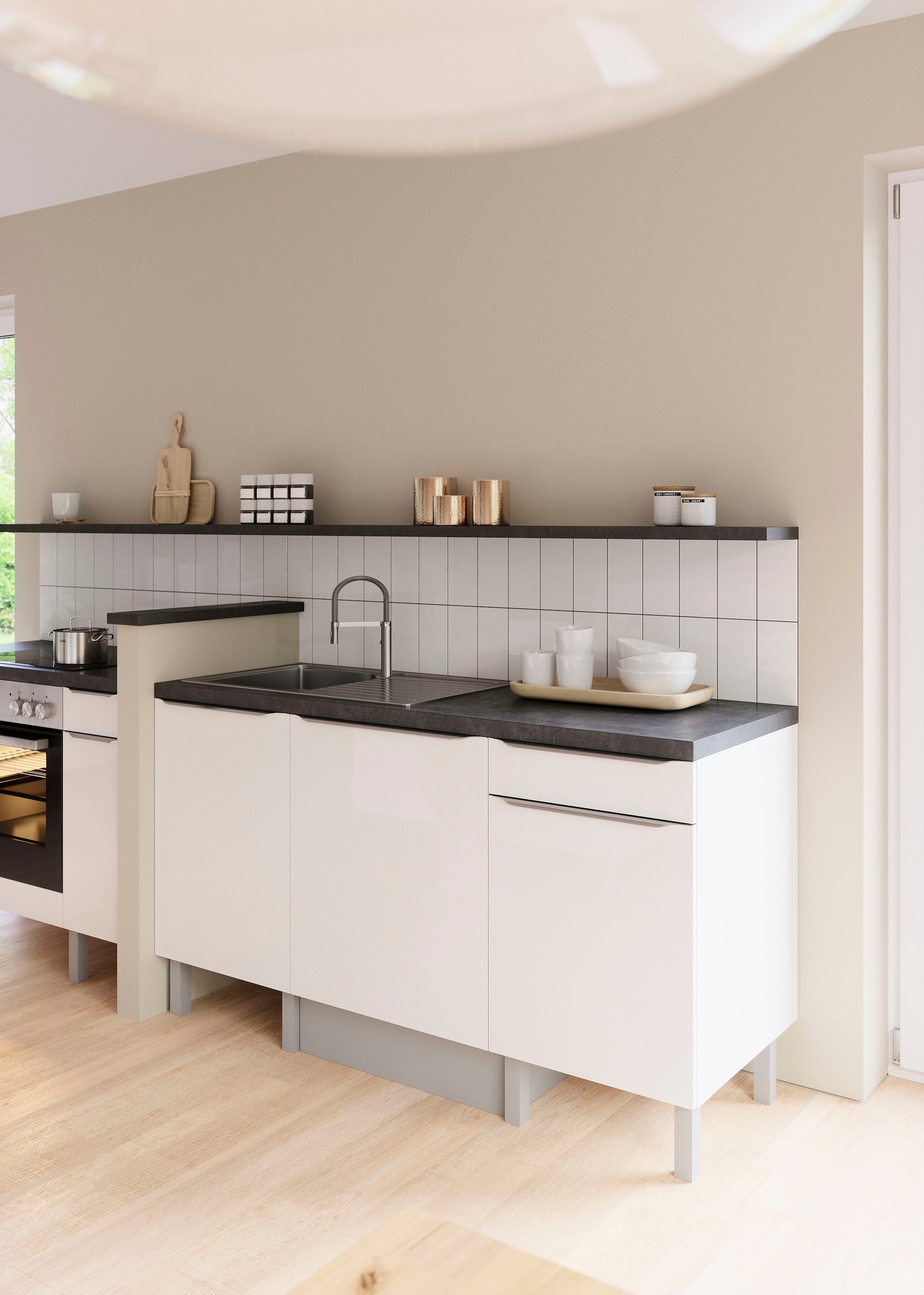 OPTIFIT Pantryküche »Lilly2«, Breite 160 cm, wahlweise mit E-Geräten