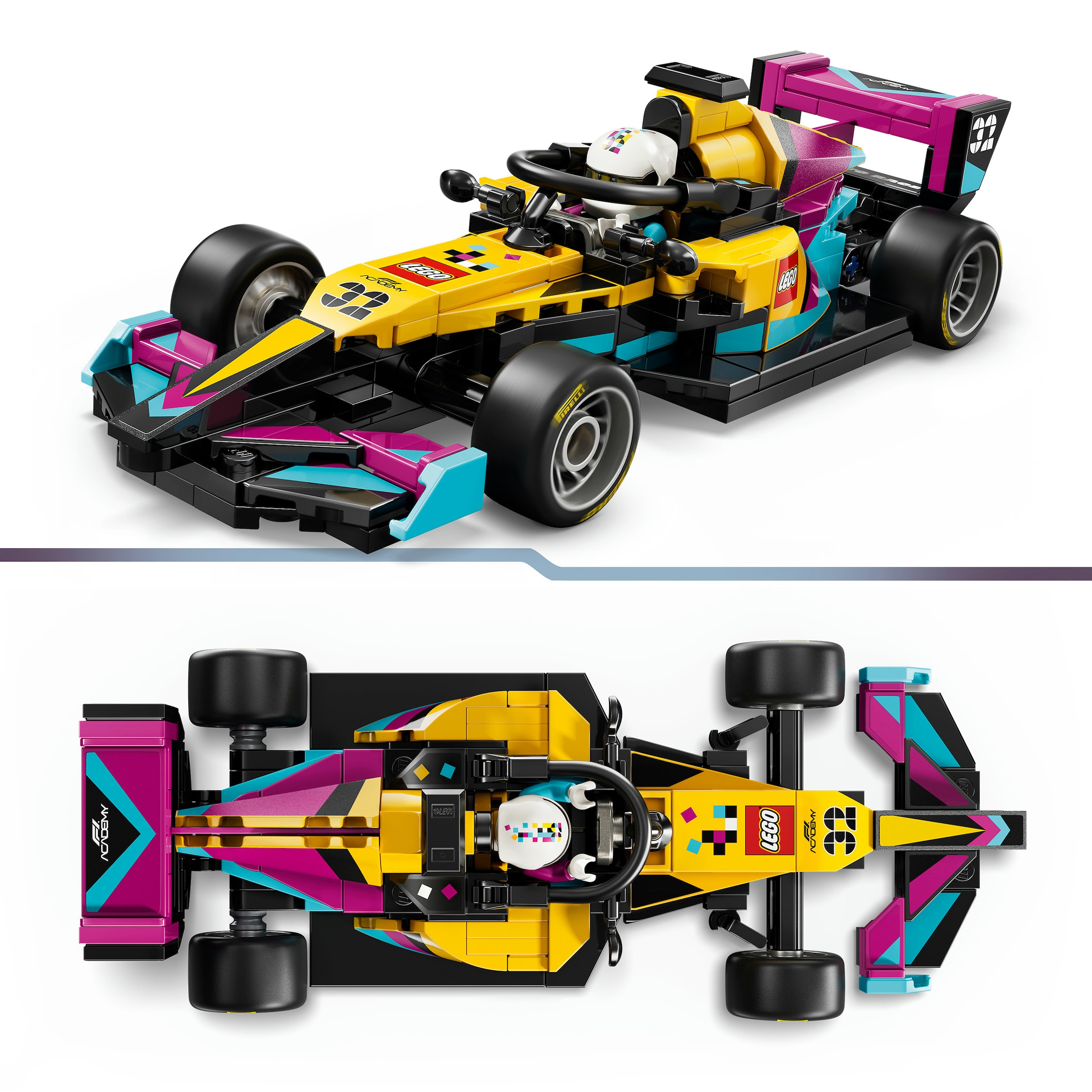 LEGO® Konstruktionsspielsteine »F1 ACADEMY LEGO Rennwagen (77258), LEGO Speed Champions«