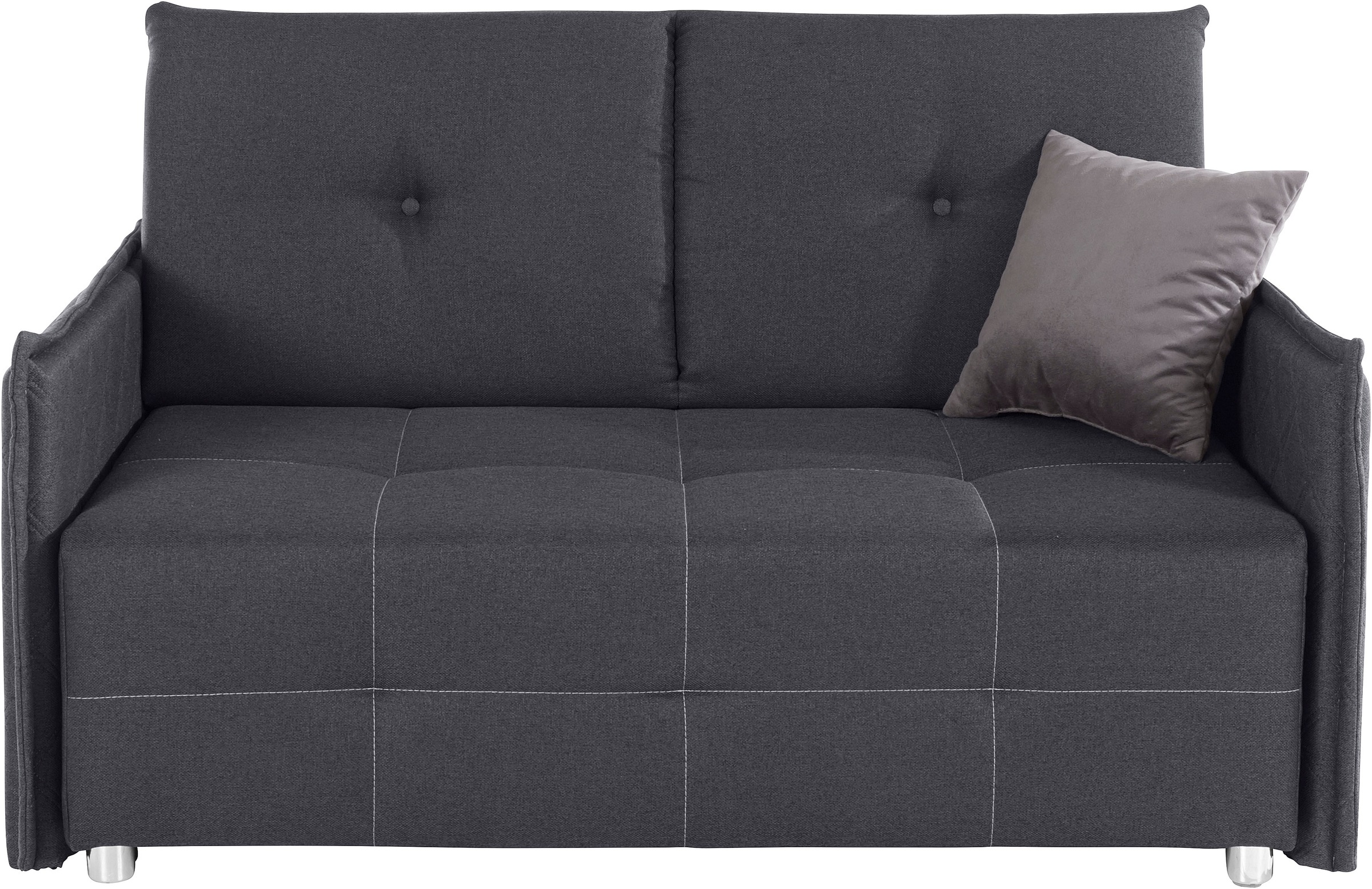 INOSIGN Schlafsofa »JACKIE«, incl. Bettfunktion und Bettkasten, Zierkissen