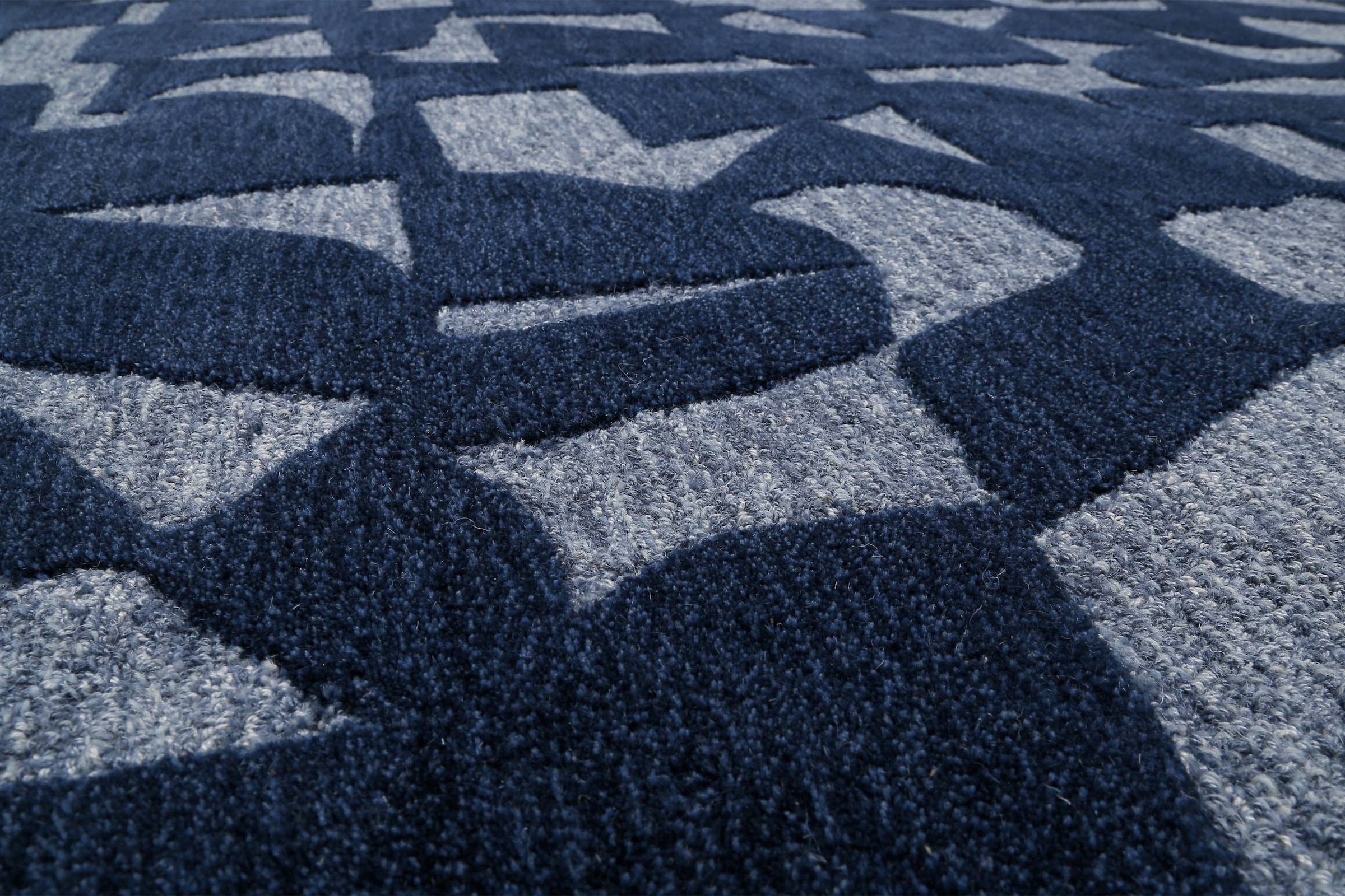 Wecon home Teppich »Ocean State« rechteckig 10 mm Höhe handgefertigt, gemustert, pflegeleicht, Wolle, Wohnzimmer, Esszimmer