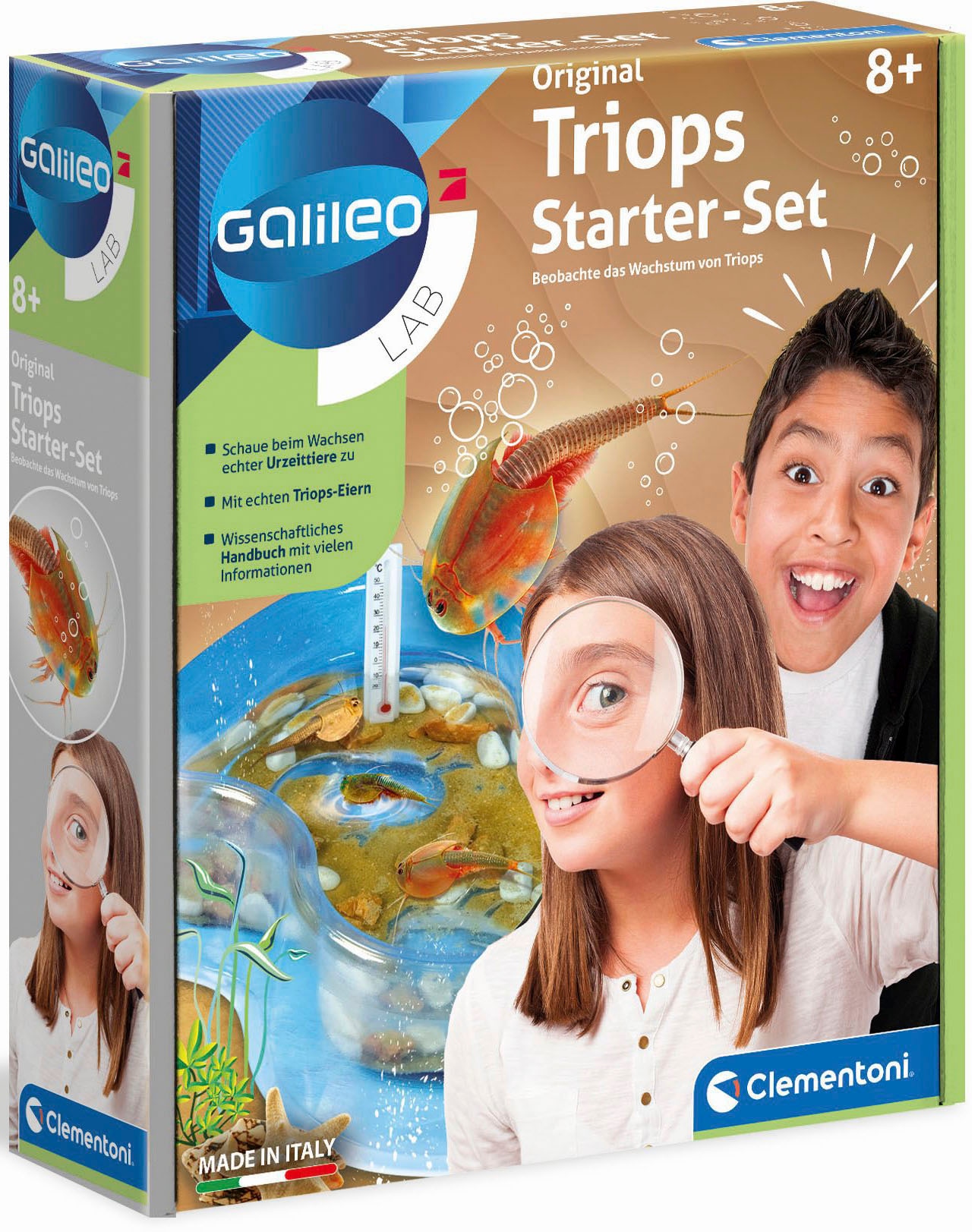 Clementoni® Experimentierkasten »Galileo, Original Triops Starter-Set«, Made in Europe
