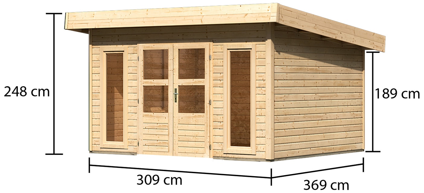 Karibu Gartenhaus »Perlsee 4«