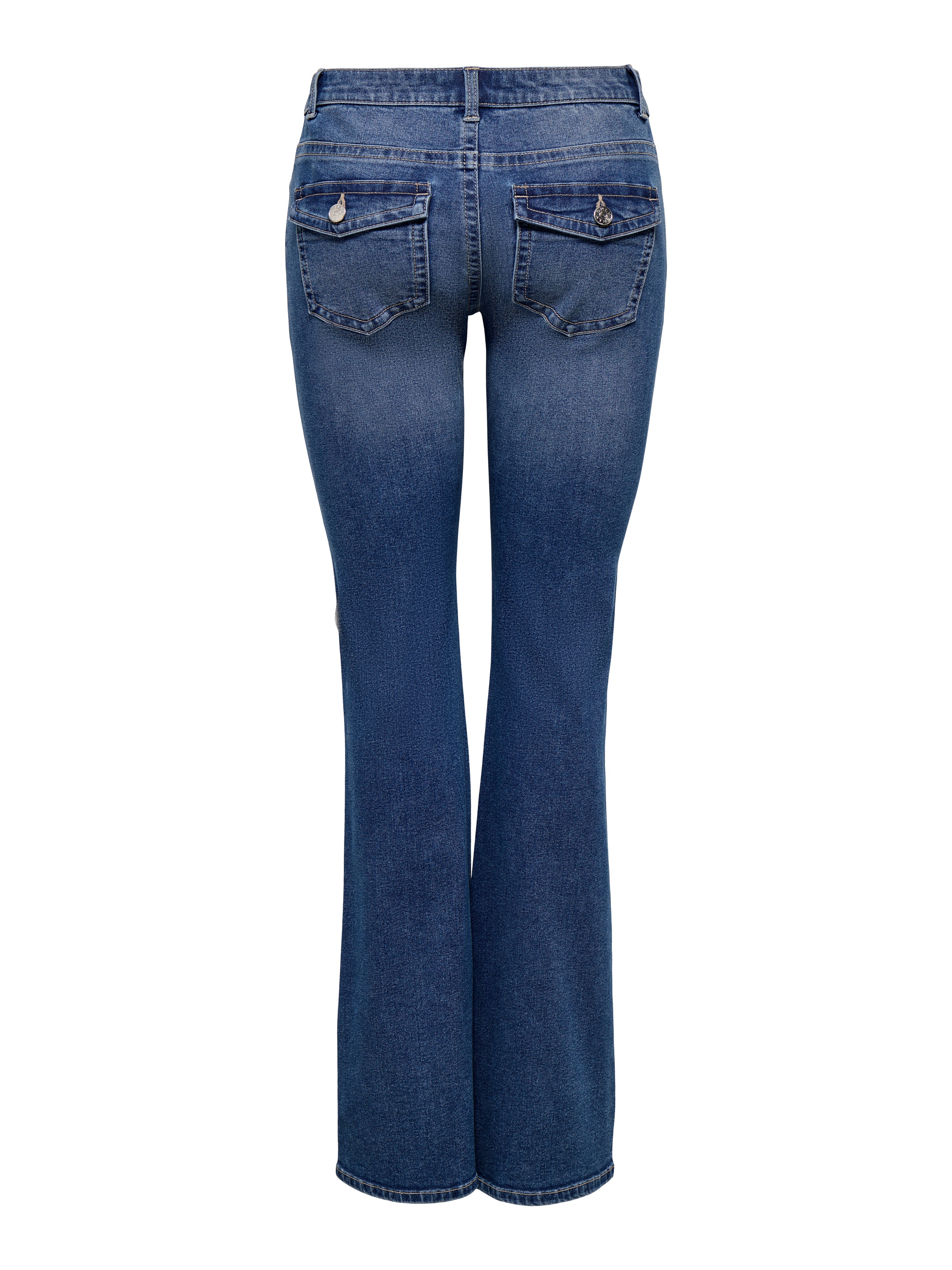 ONLY Bootcut-Jeans »ONLPHOEBE LW B-POC FLARE DNM PIM454 NOOS« Baumwollmischung, bootcut fit