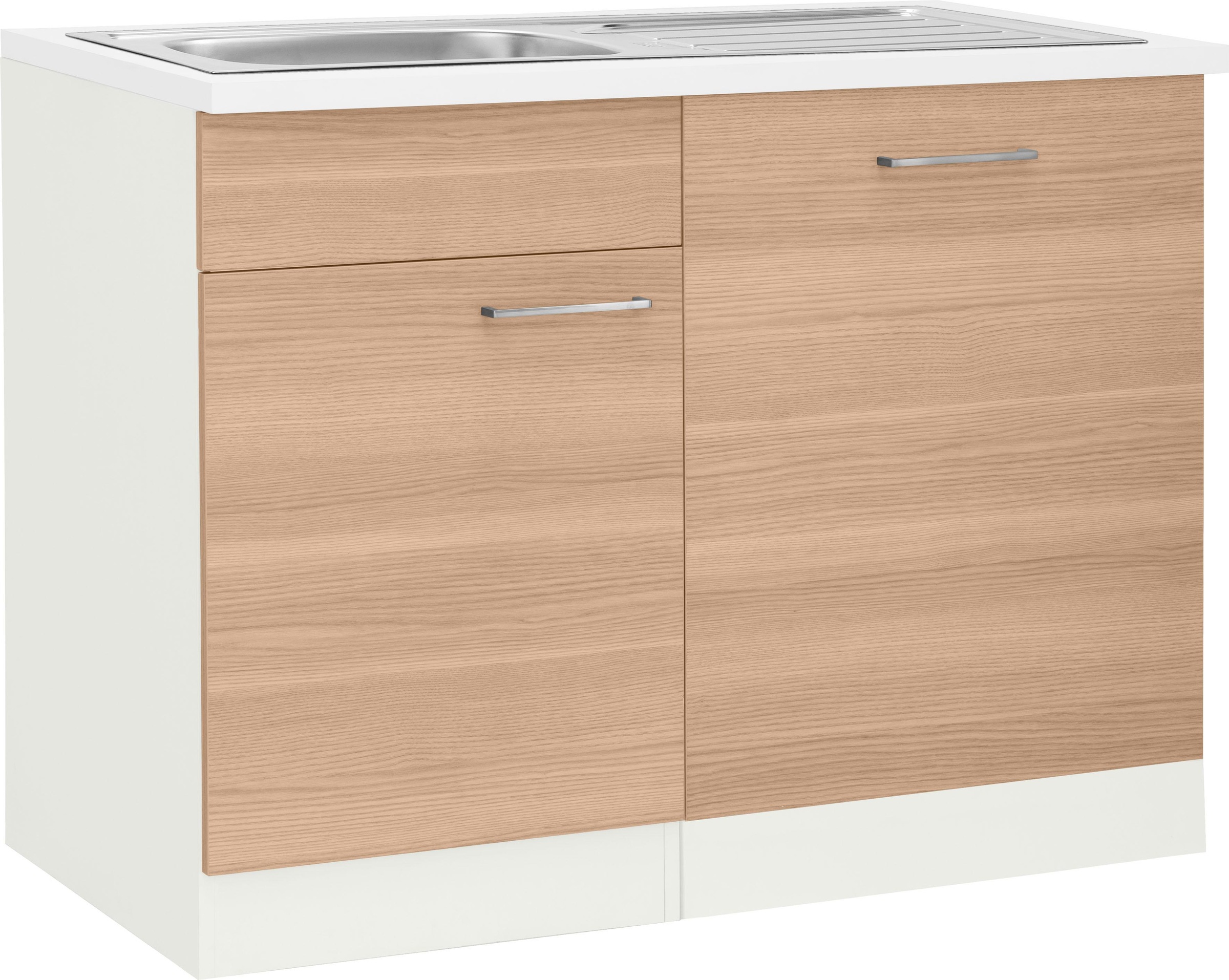 wiho Küchen Spülenschrank »Zell«, Breite 110 cm, inkl. Tür/Sockel für Geschirrspüler