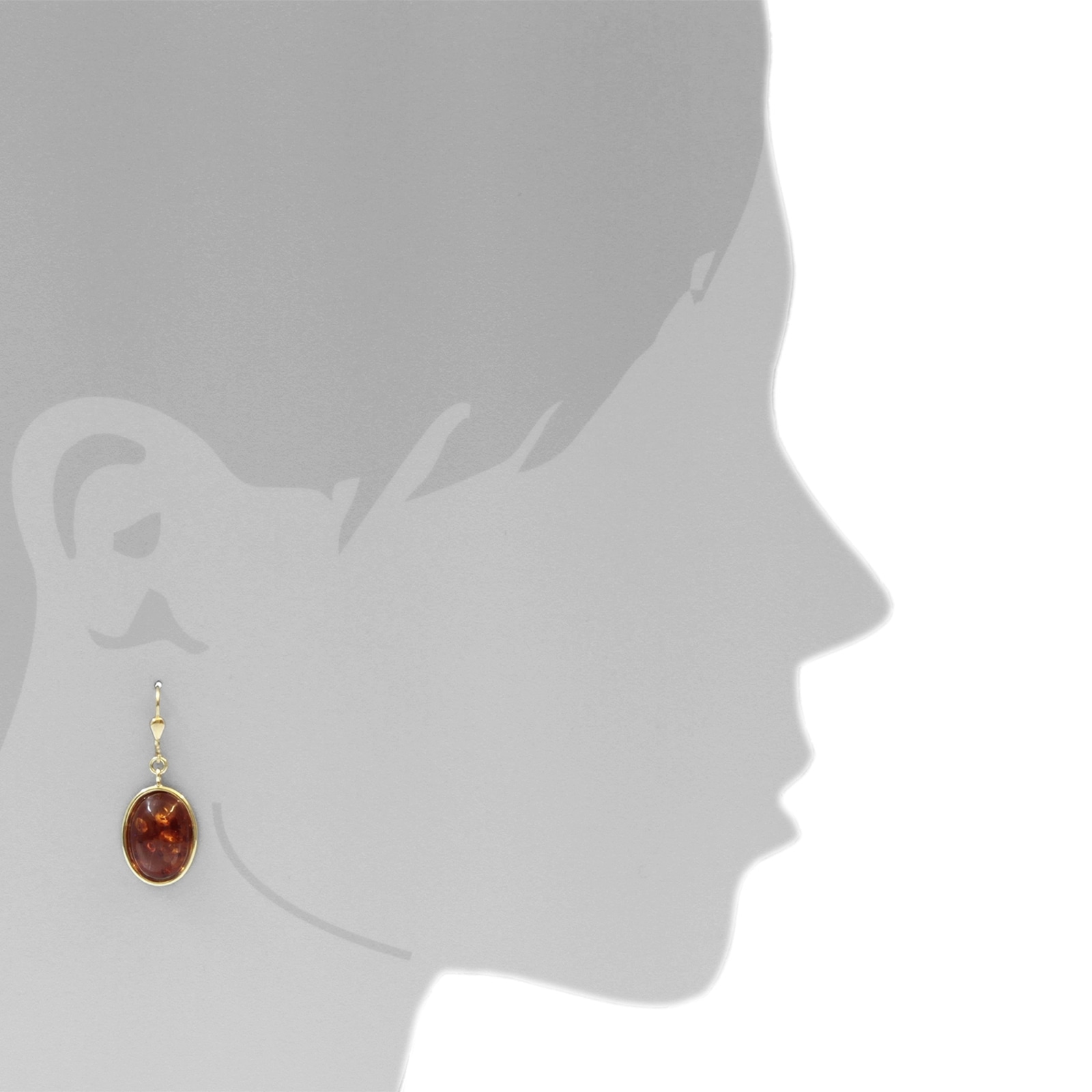 OSTSEE-SCHMUCK Paar Ohrhänger »- Jady - Gold 333/000 - Bernstein«