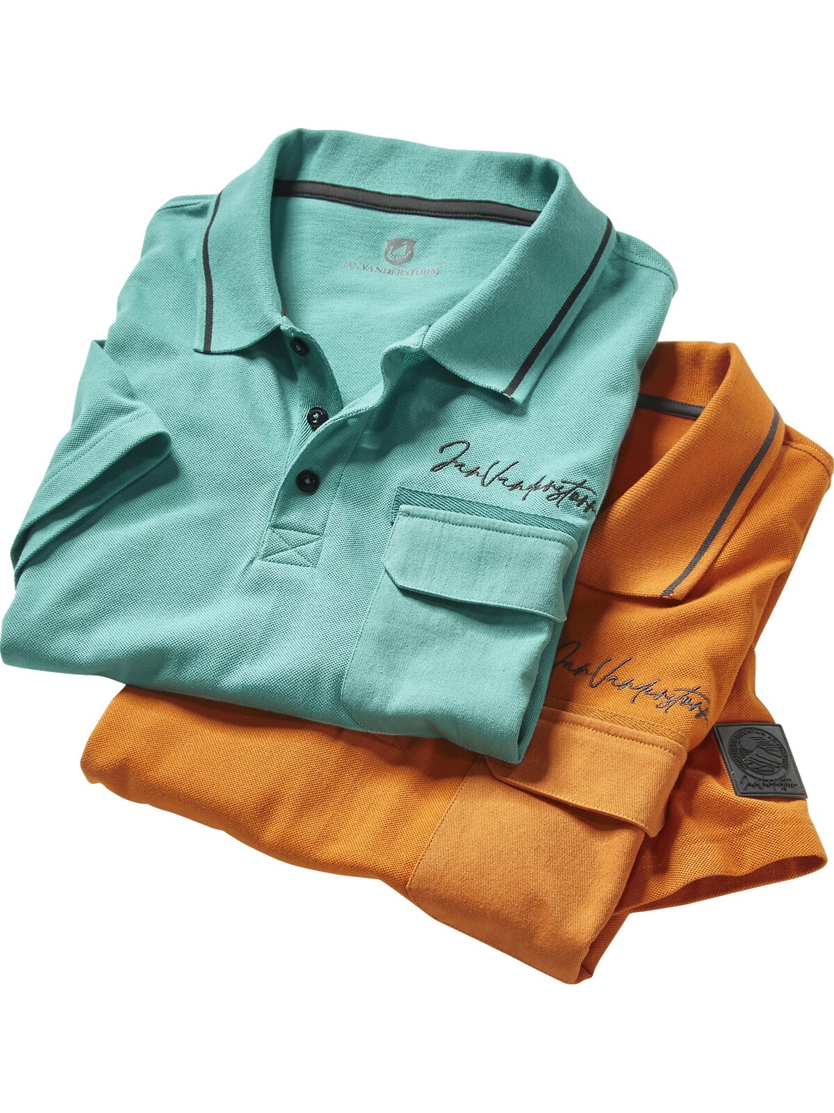 Jan Vanderstorm Poloshirt »Poloshirt STILTOR«, (1 tlg.)