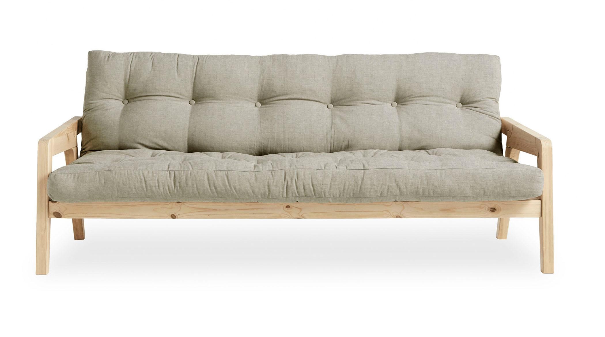 Karup Design Schlafsofa Mit Holzstruktur, inkl. Futonmatratze, Liegefläche 130x190 cm