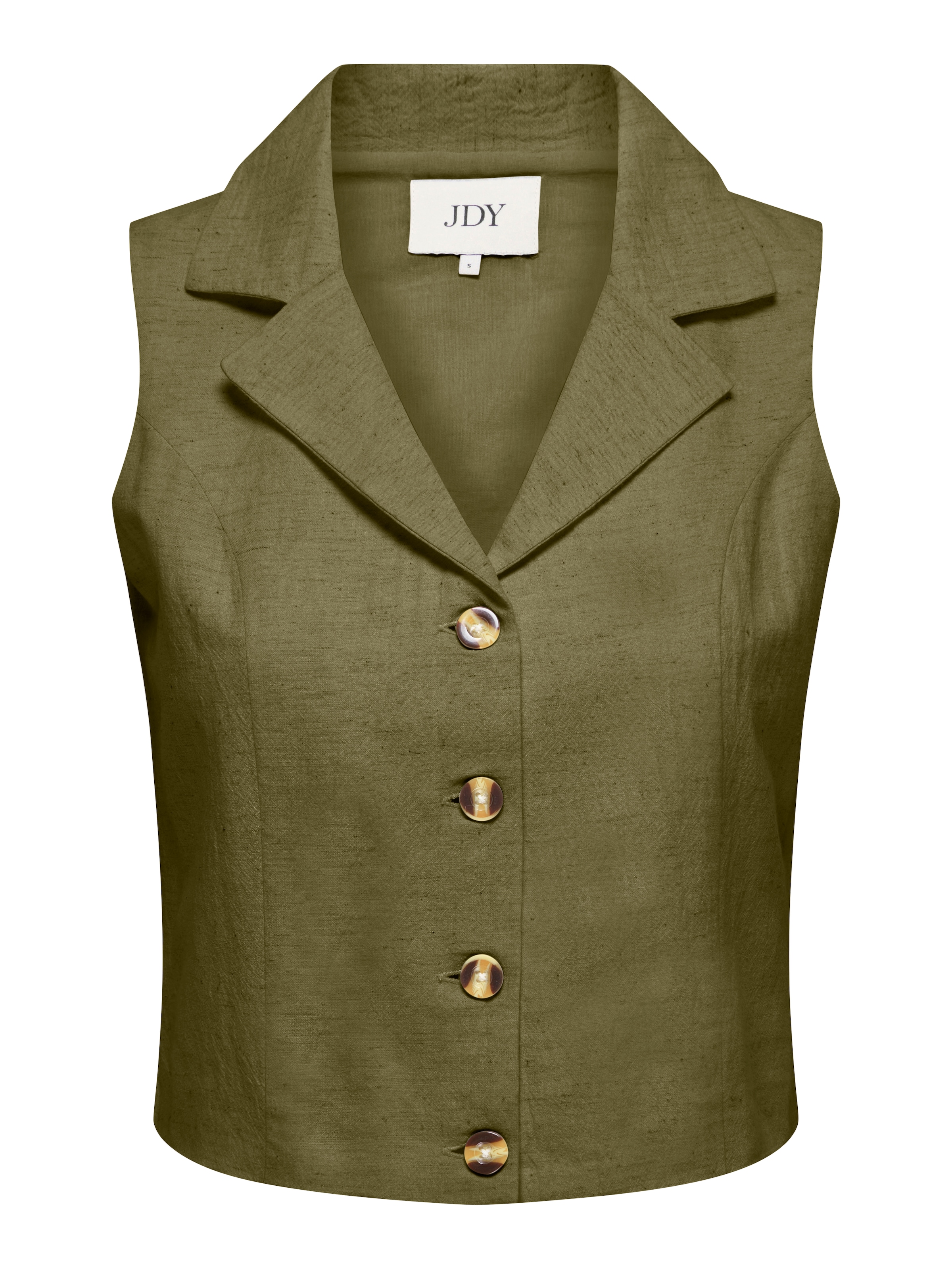 JDY Anzugweste »JDYMILAN LINEN S/L WAISTCOAT TLR« mit Leinen